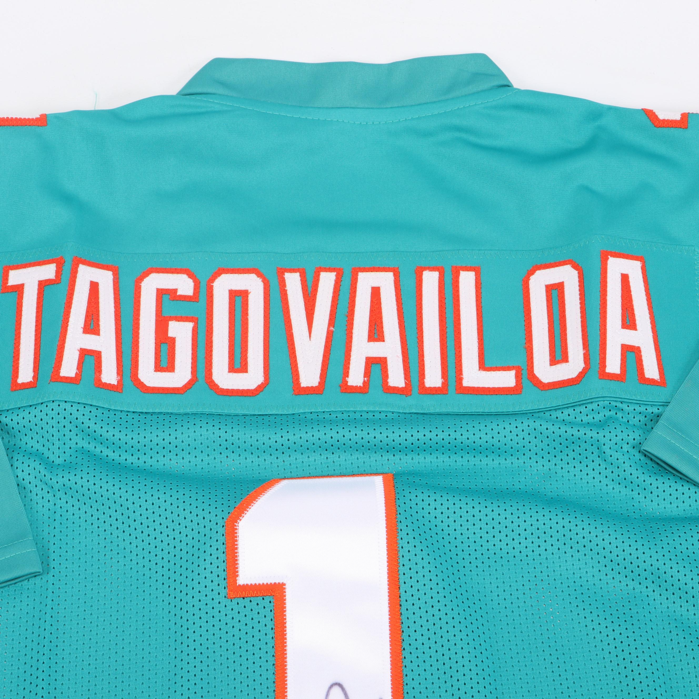 Tua Tagovailoa Signed Miami Dolphins Football Jersey, Beckett
