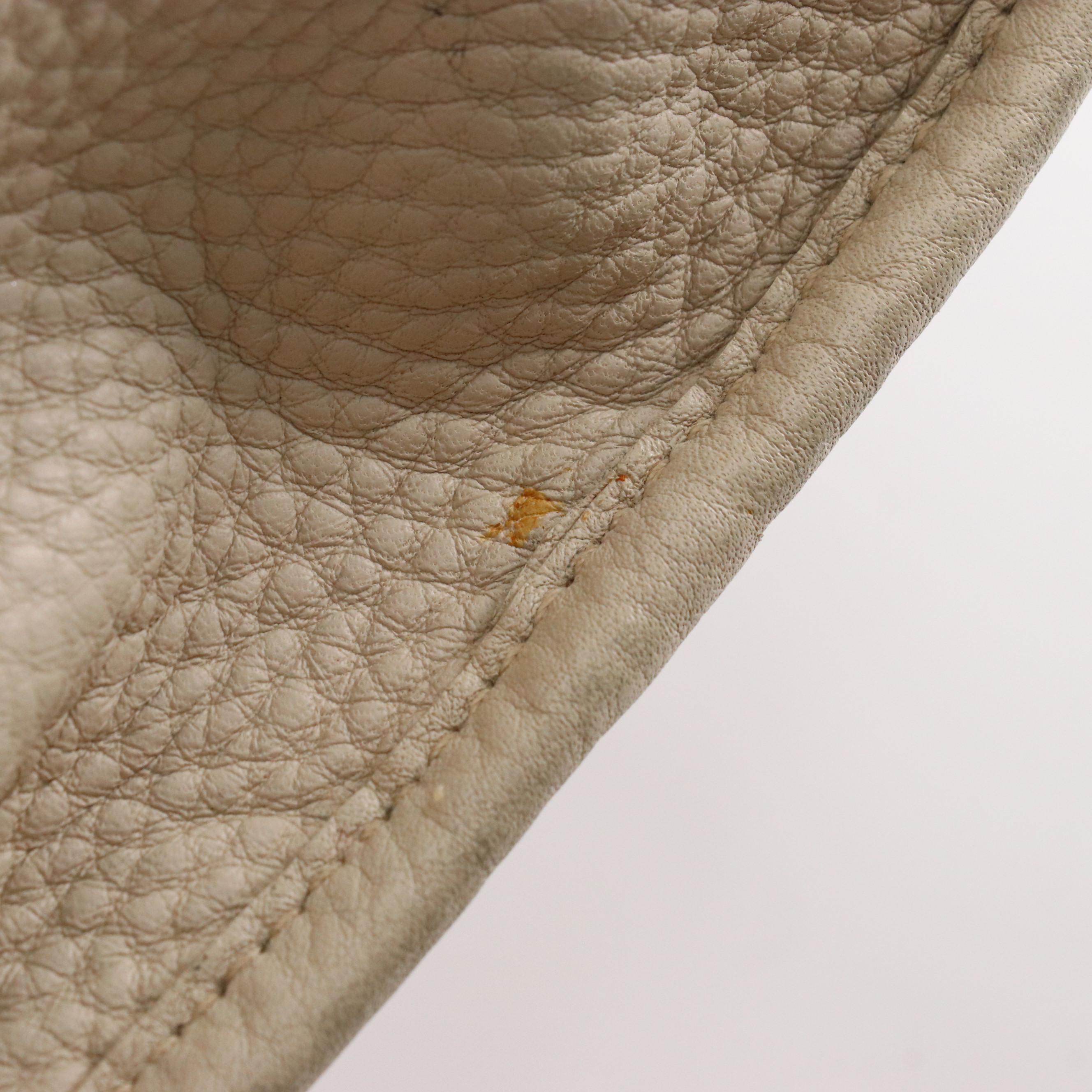 Prada 2Way Top Handle Bag in Ivory Vitello Daino Leather