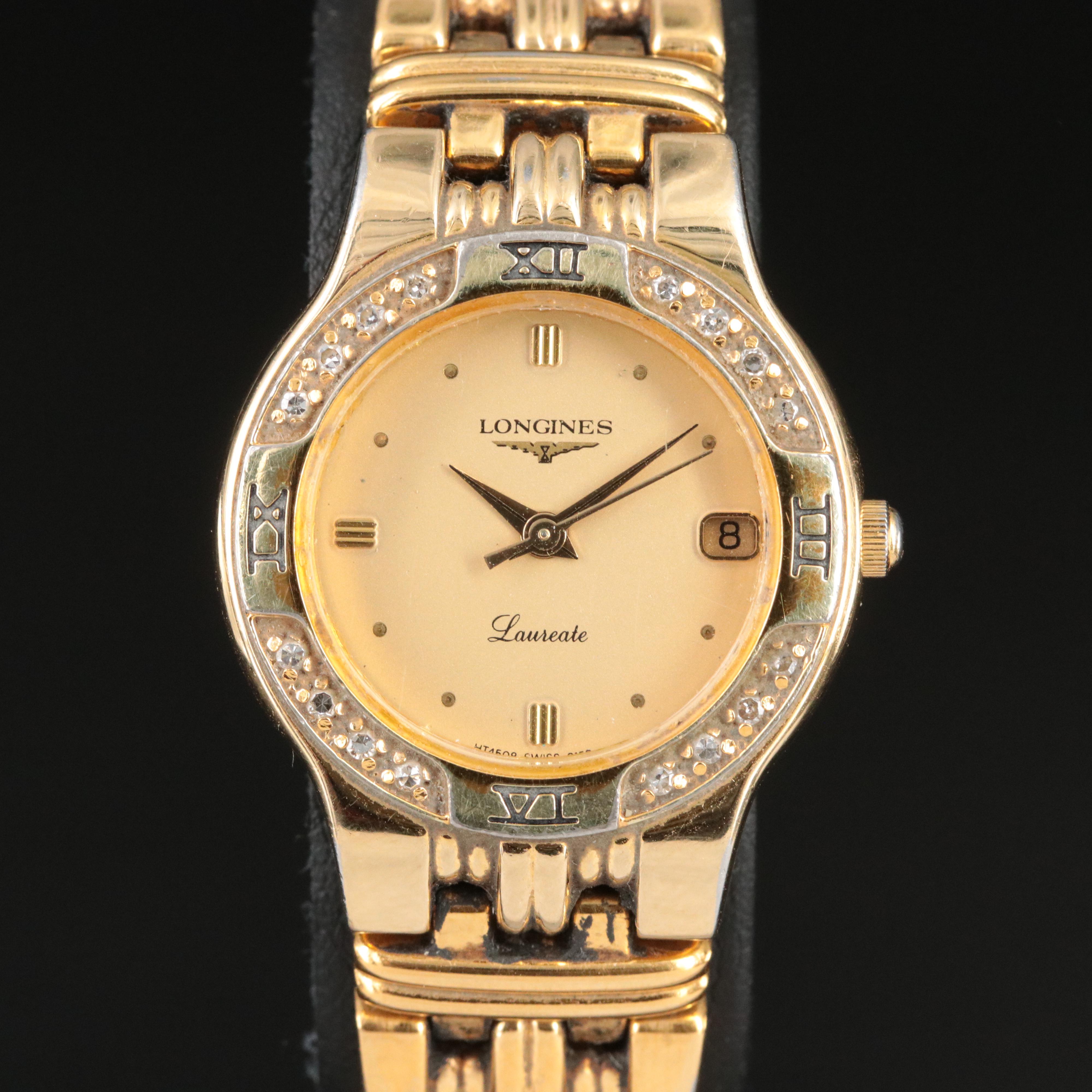 Longines Laureate Diamond Quartz Dress Watch