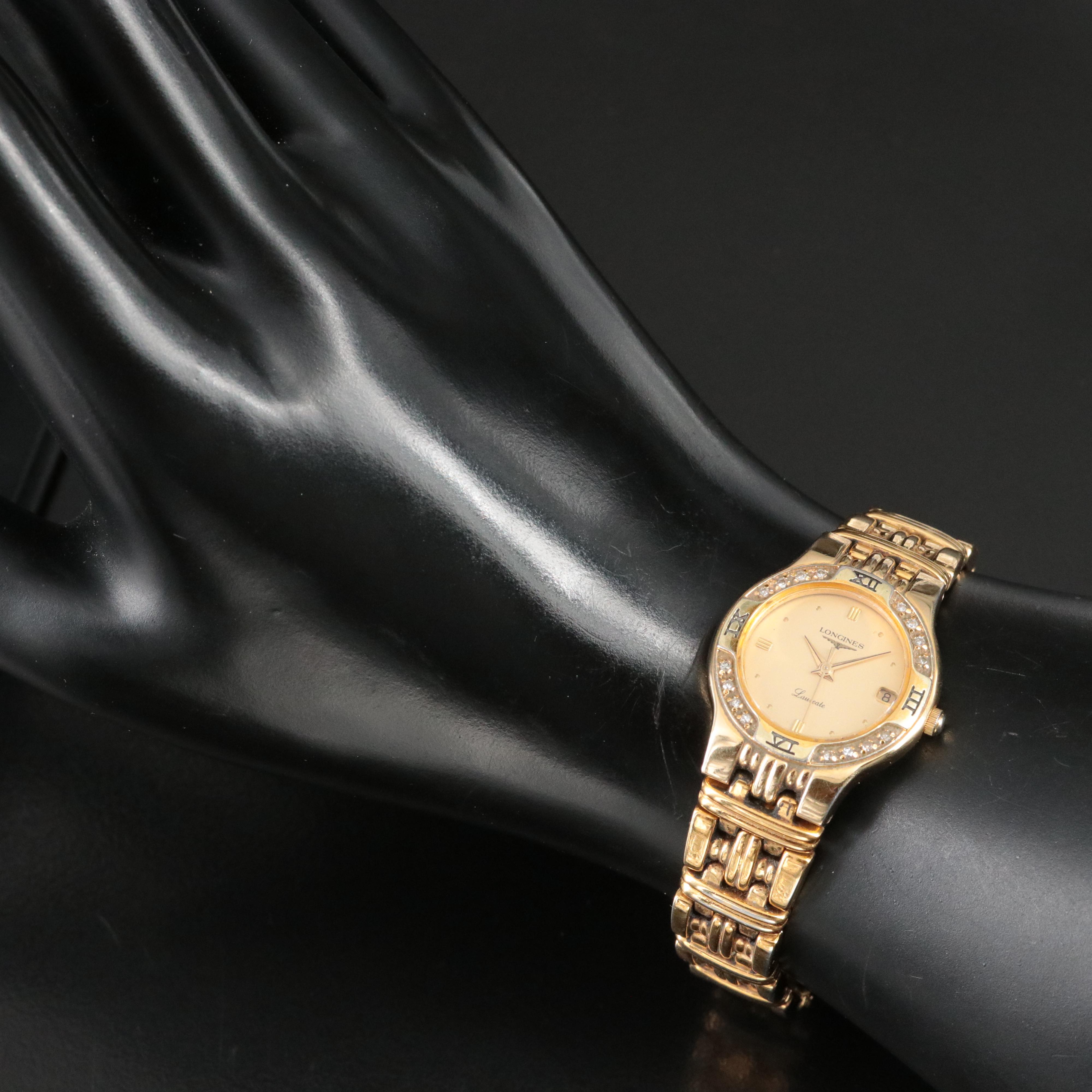 Longines Laureate Diamond Quartz Dress Watch