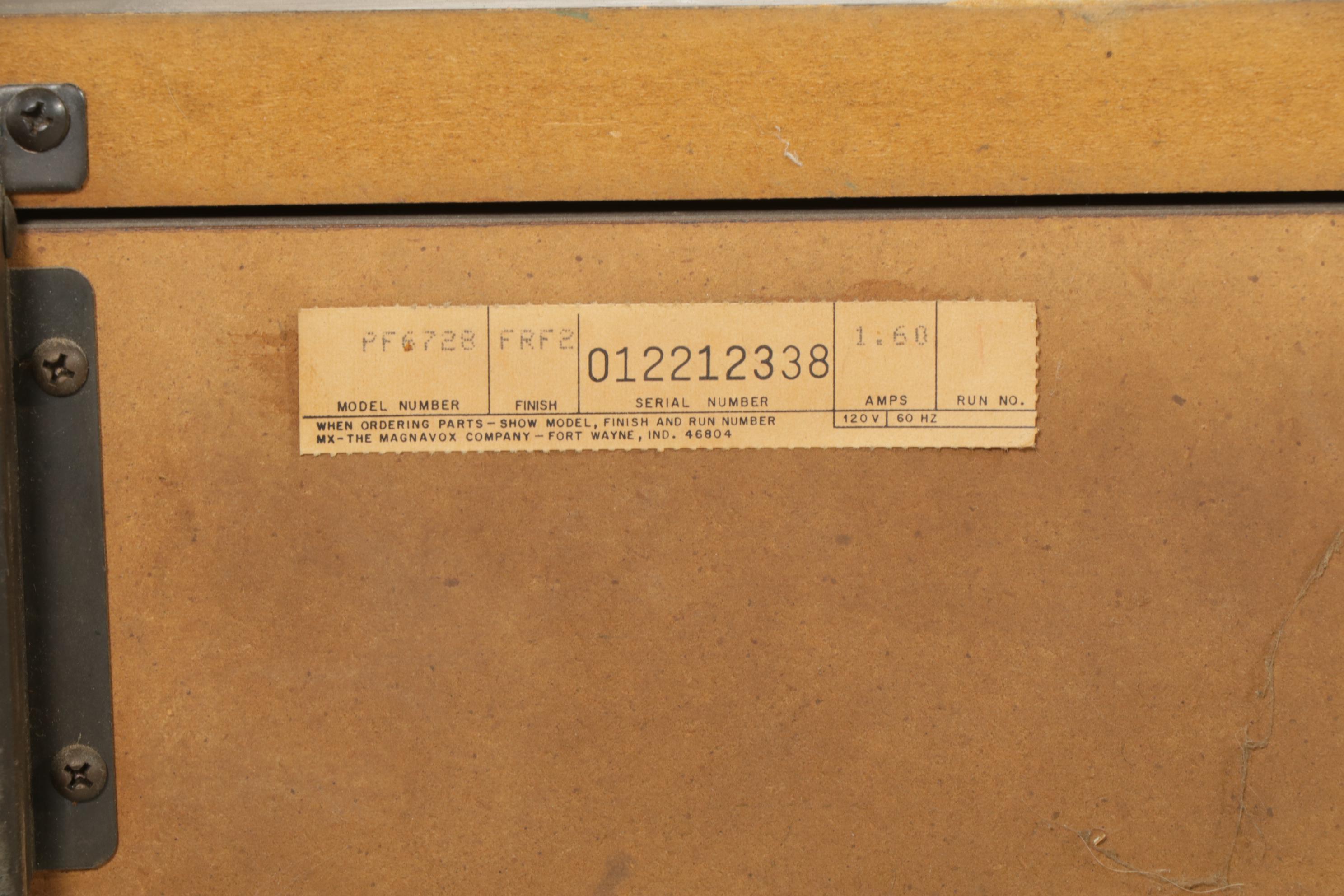 Magnavox Louis XV Style Walnut Console Stereo, Mid 20th Century