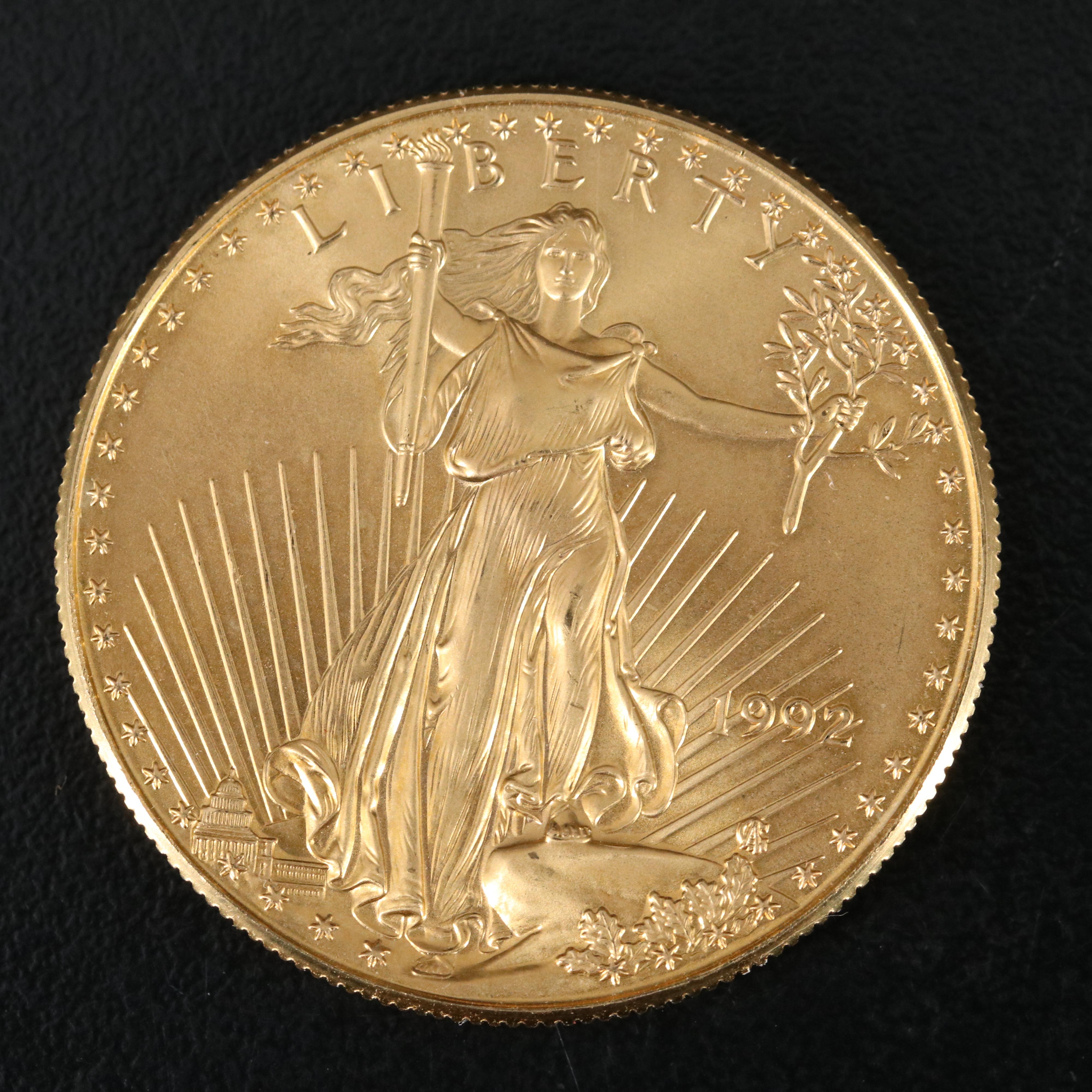 1992 $50 1-Oz. Gold Eagle Bullion Coin