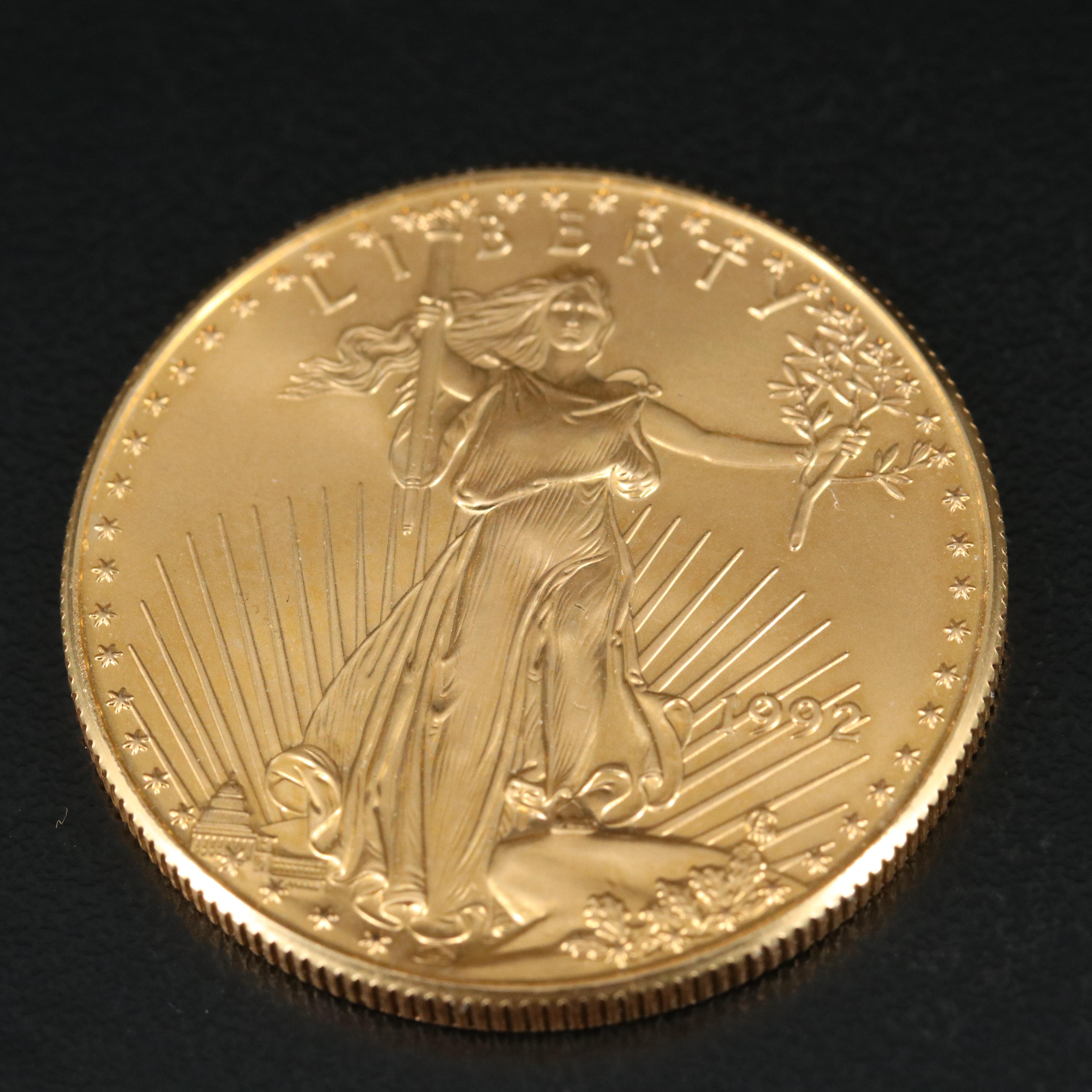 1992 $50 1-Oz. Gold Eagle Bullion Coin