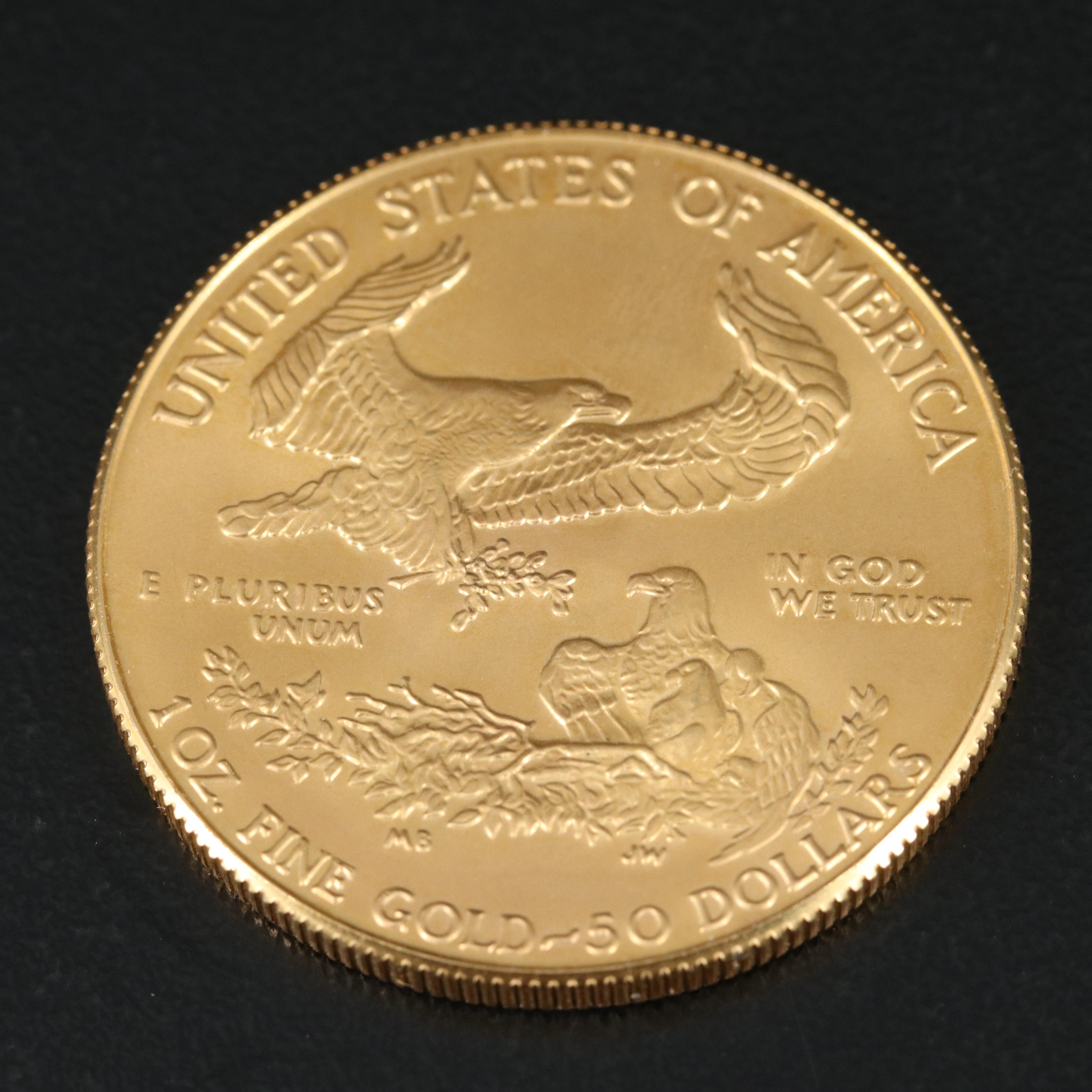 1992 $50 1-Oz. Gold Eagle Bullion Coin