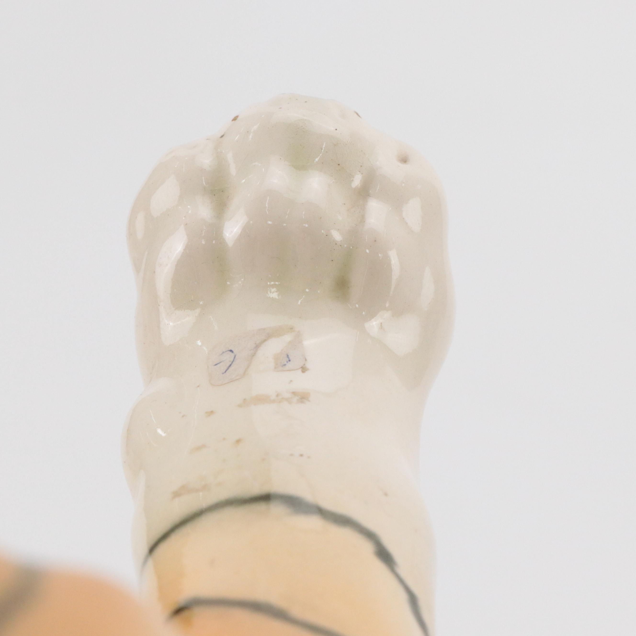 German Schafer & Vater Porcelain Tiger, Early to Mid-20th C.