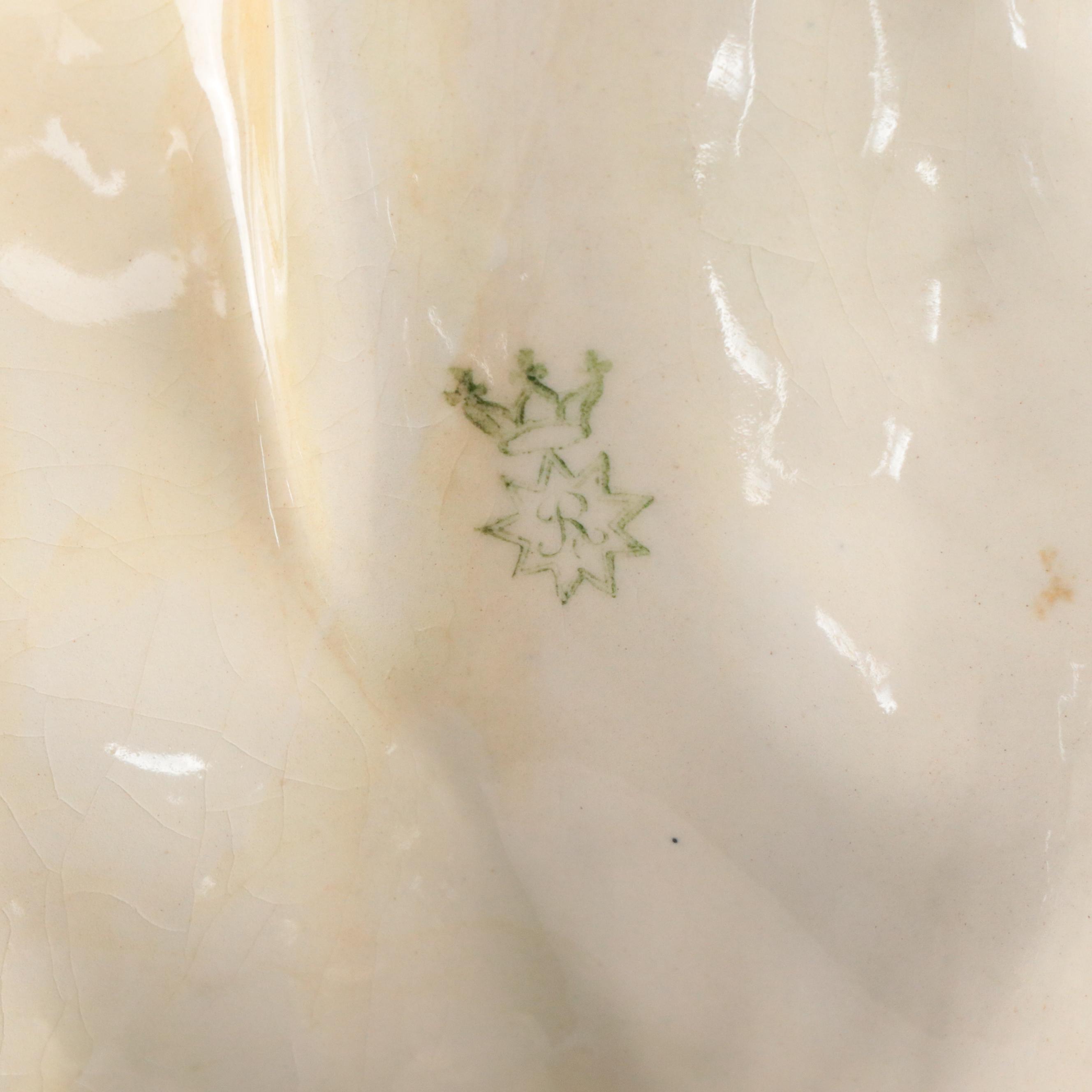 German Schafer & Vater Porcelain Tiger, Early to Mid-20th C.