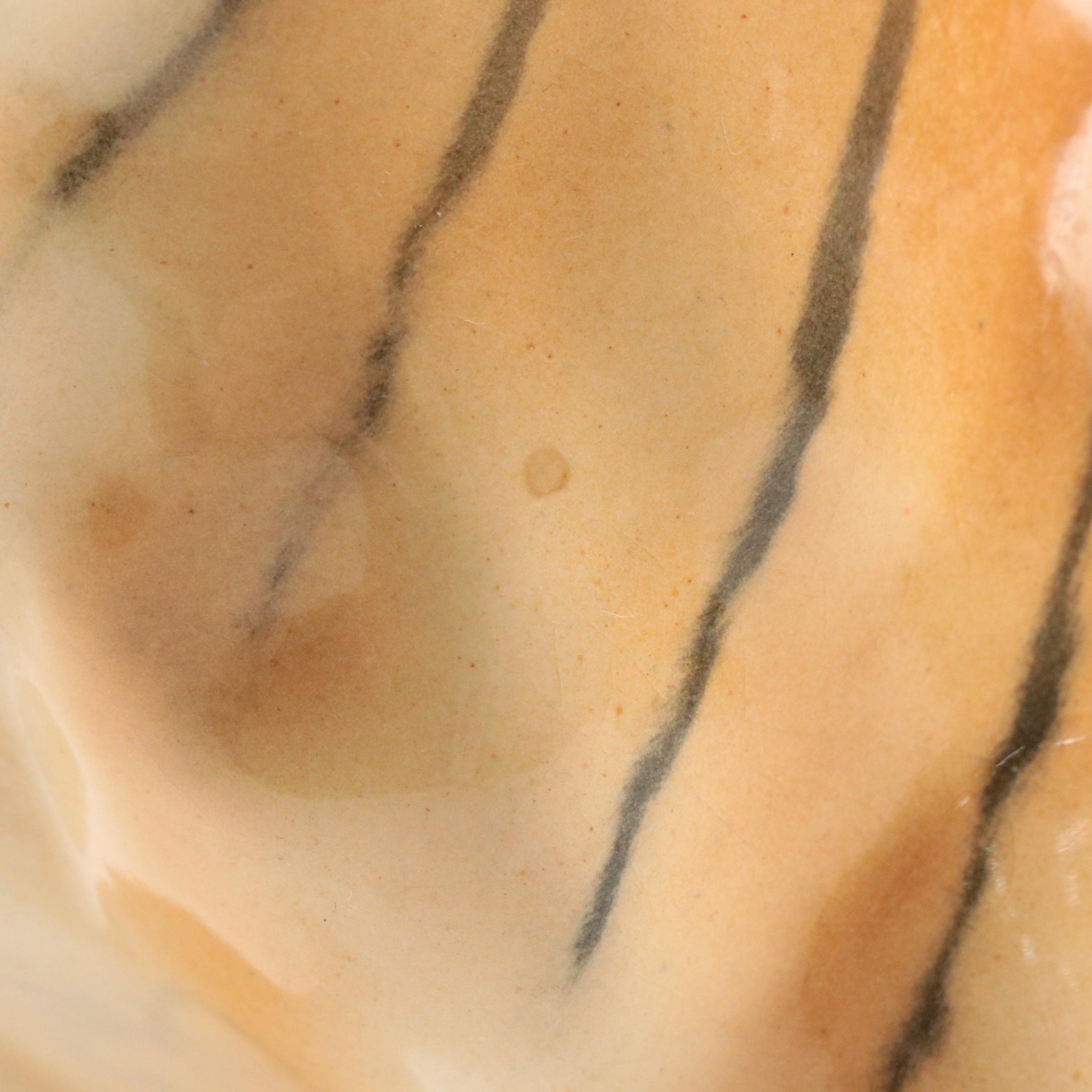 German Schafer & Vater Porcelain Tiger, Early to Mid-20th C.