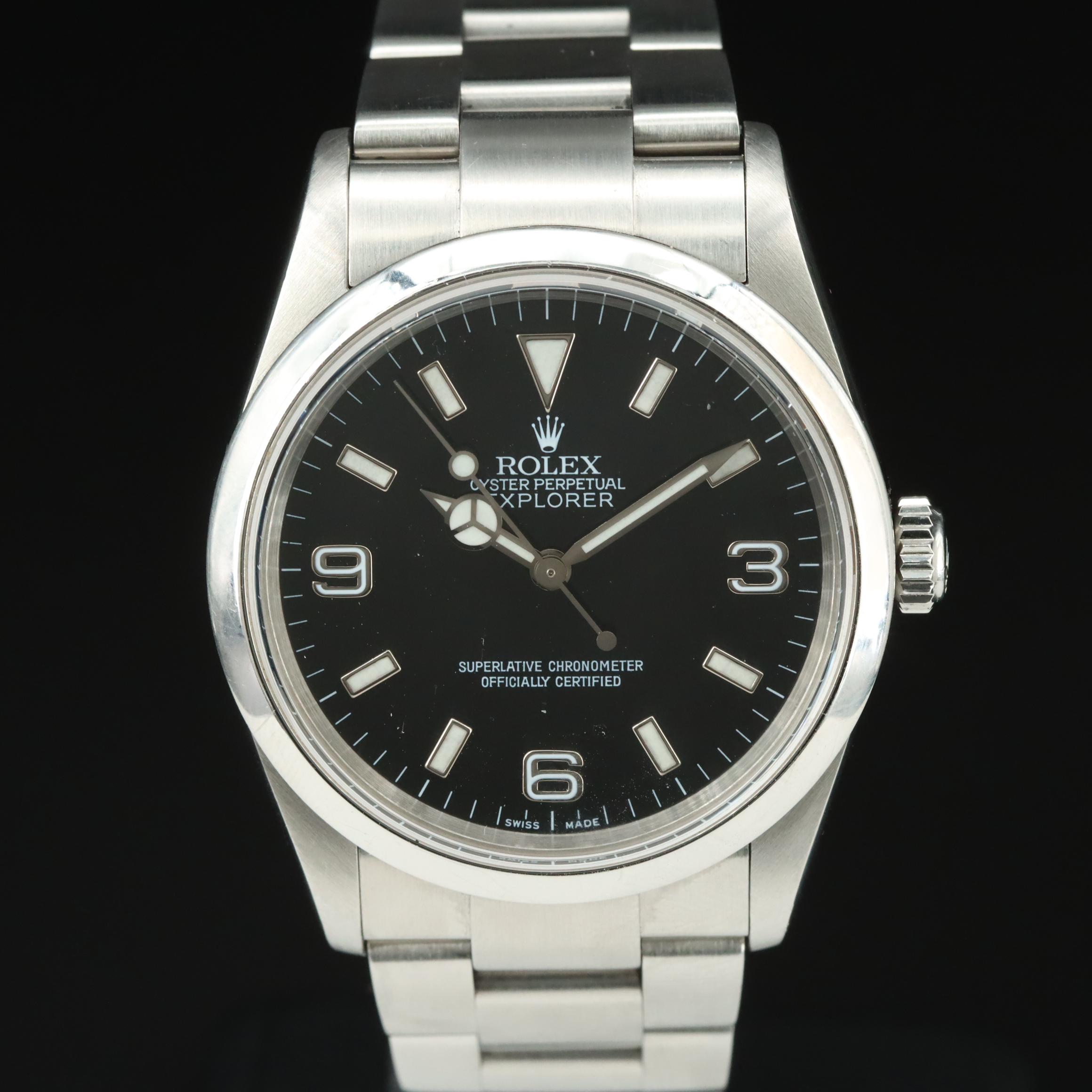 2001 Rolex Oyster Perpetual Explorer Watch