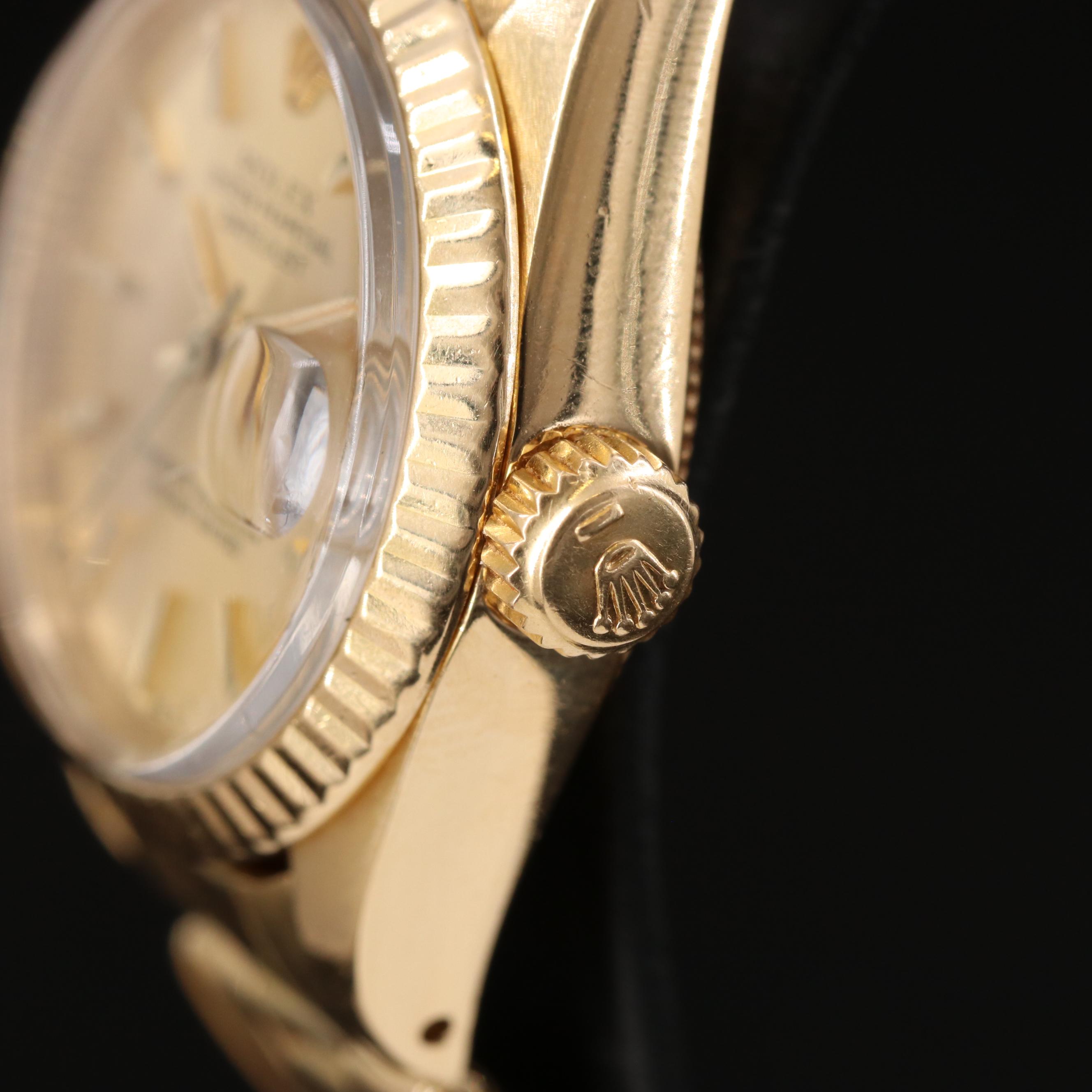 1979 Rolex 18K Oyster Perpetual Datejust Watch