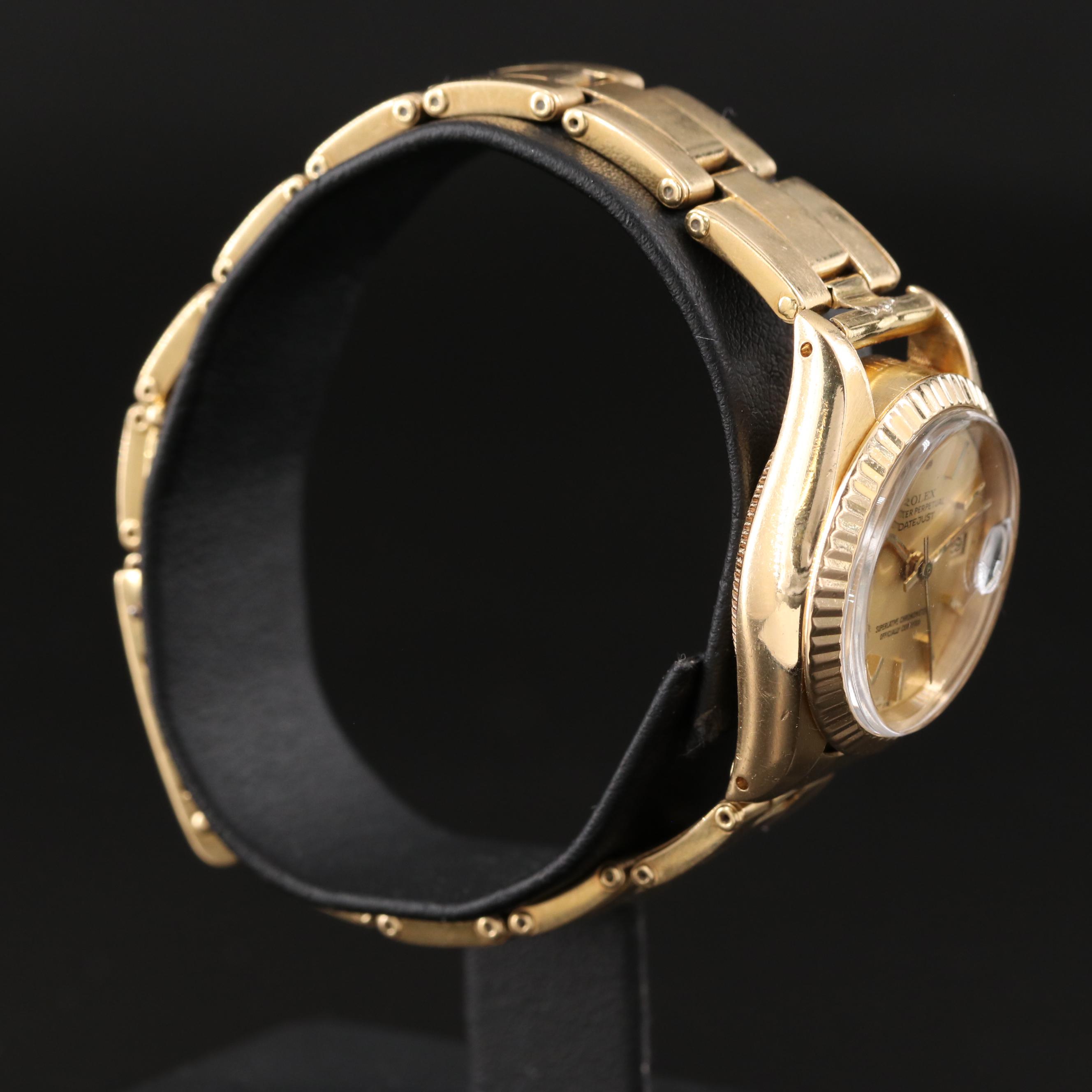 1979 Rolex 18K Oyster Perpetual Datejust Watch