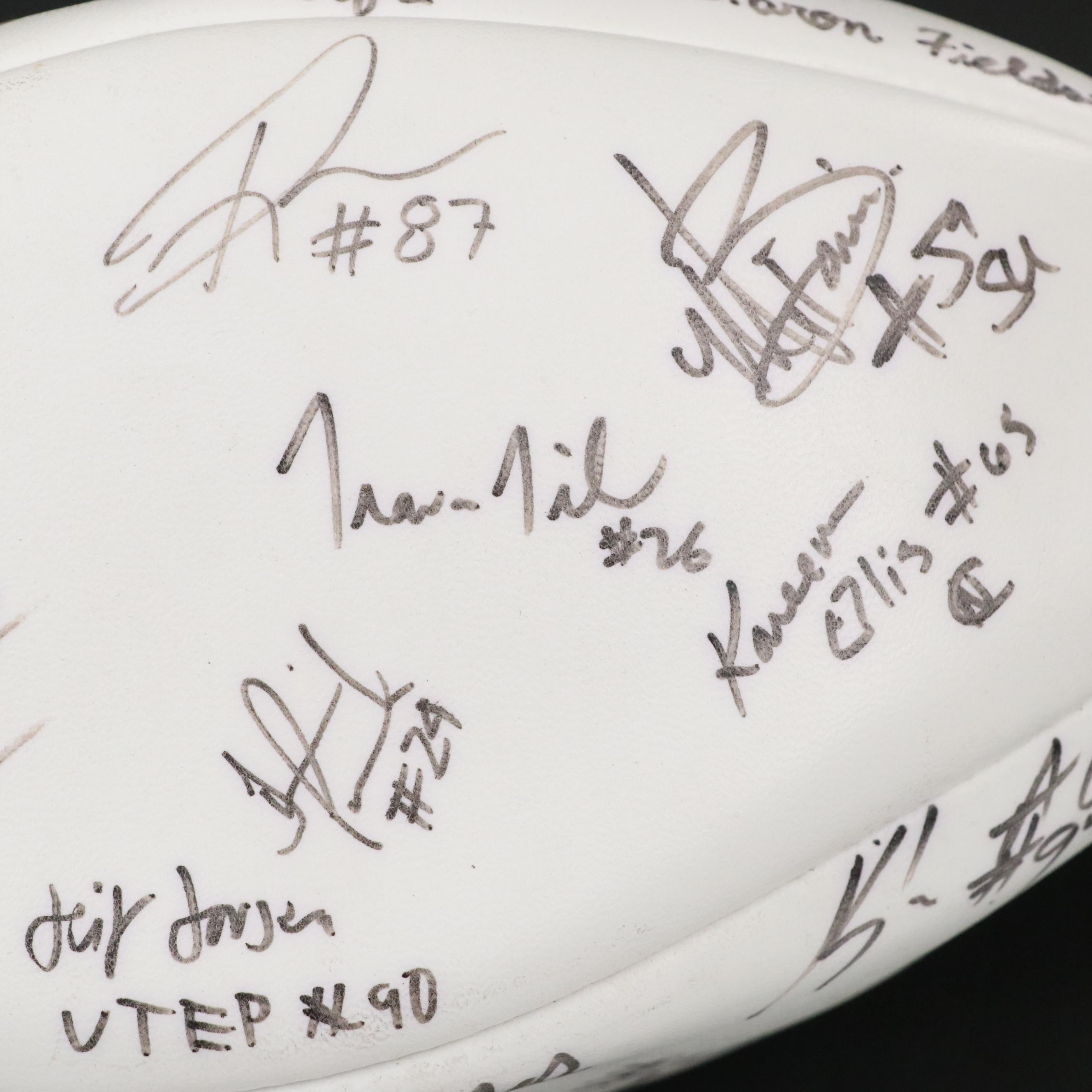 2000 Draft Class Signed Wilson NFL Football