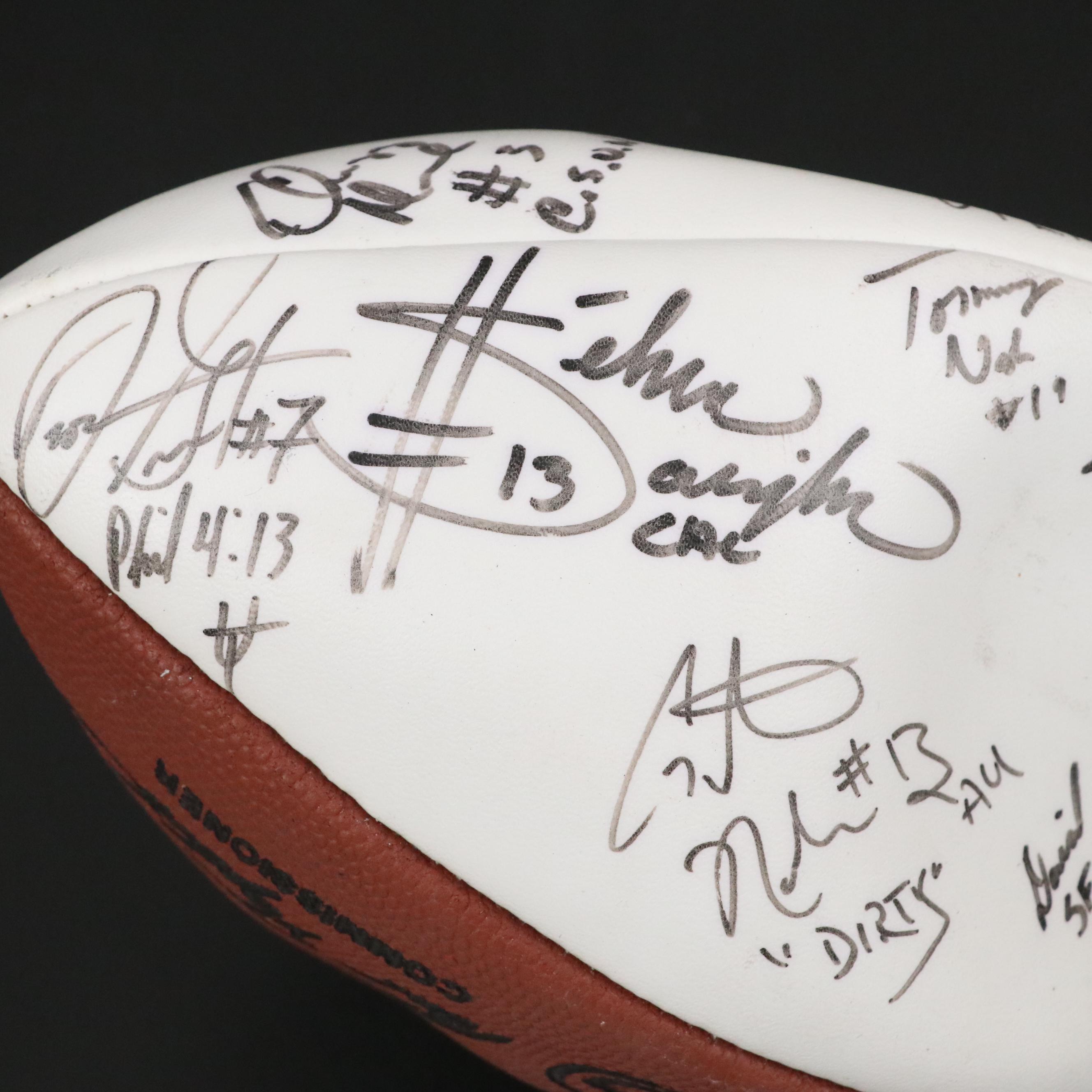 2000 Draft Class Signed Wilson NFL Football
