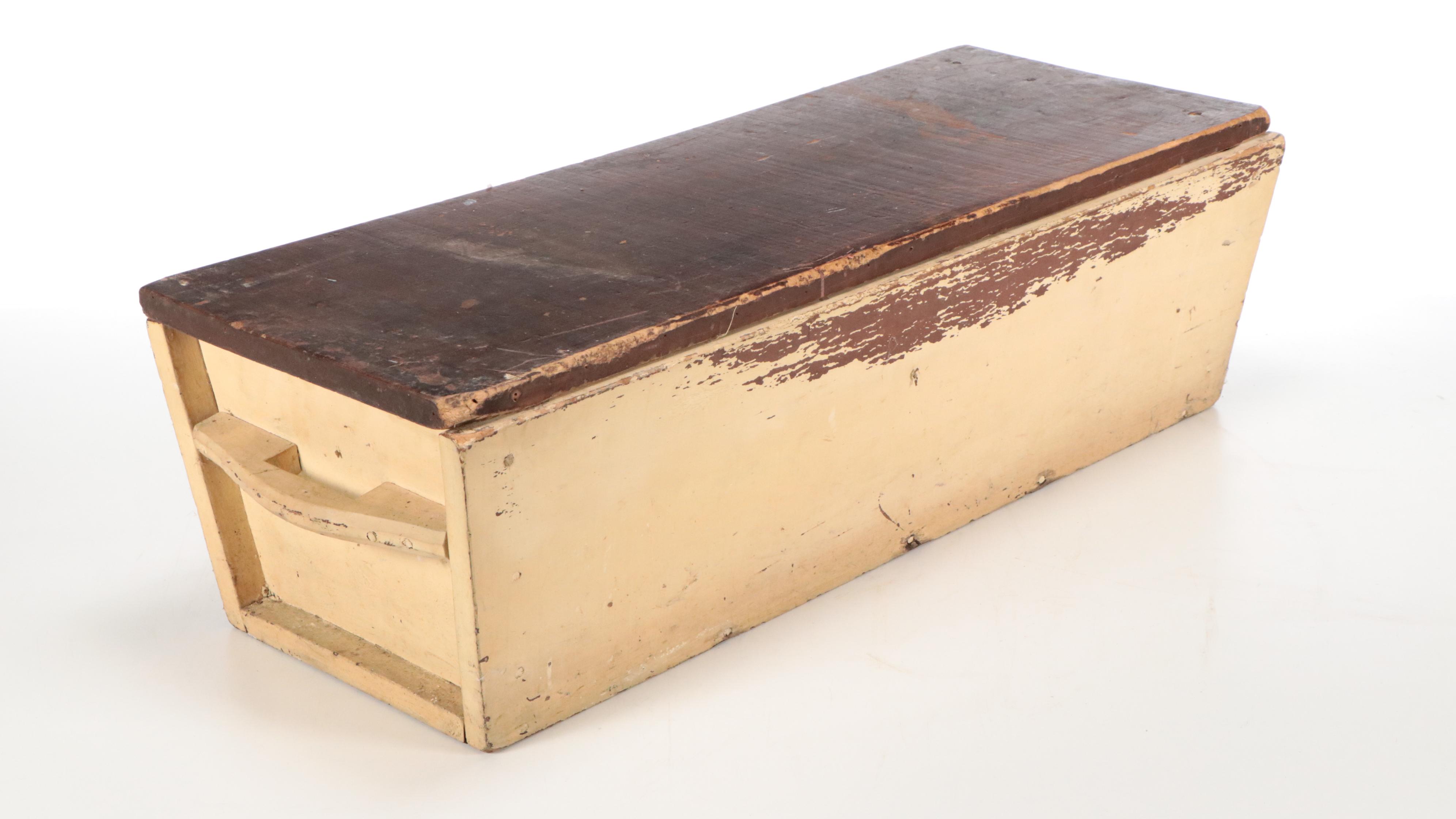 Primitive Painted Wood Dough Box, Late 19th/Early 20th Century