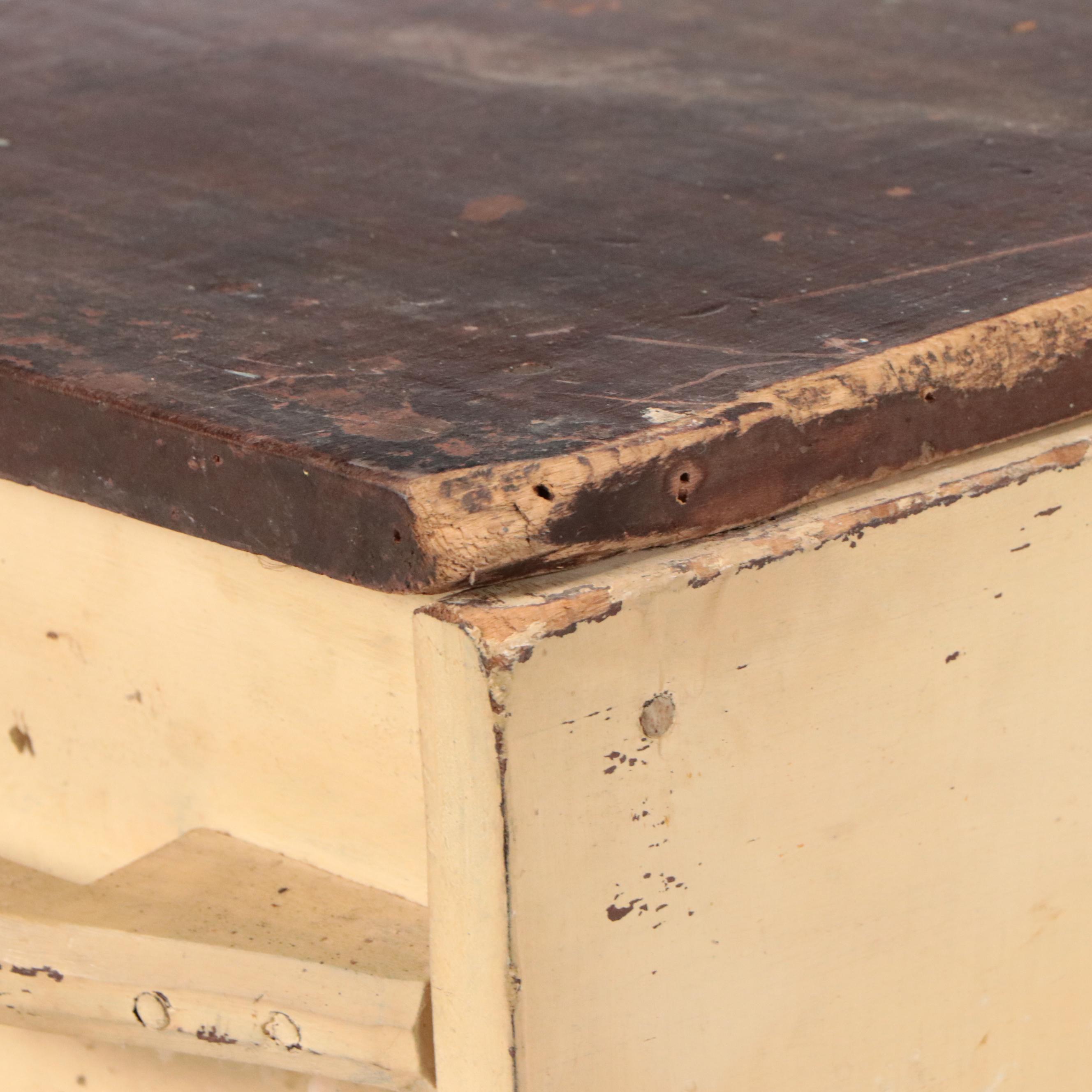 Primitive Painted Wood Dough Box, Late 19th/Early 20th Century