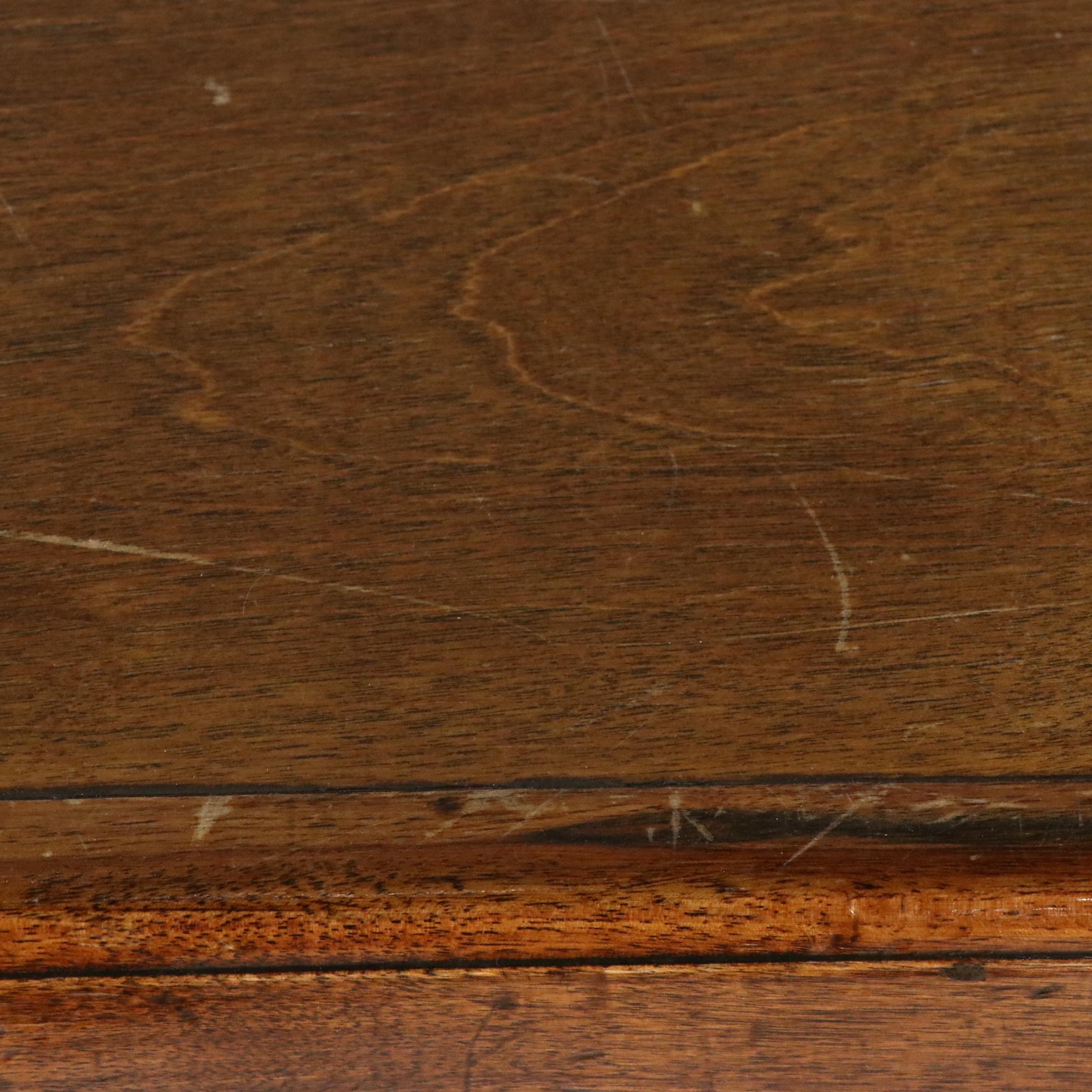 Oak and Cast Iron Side Table, Adapted