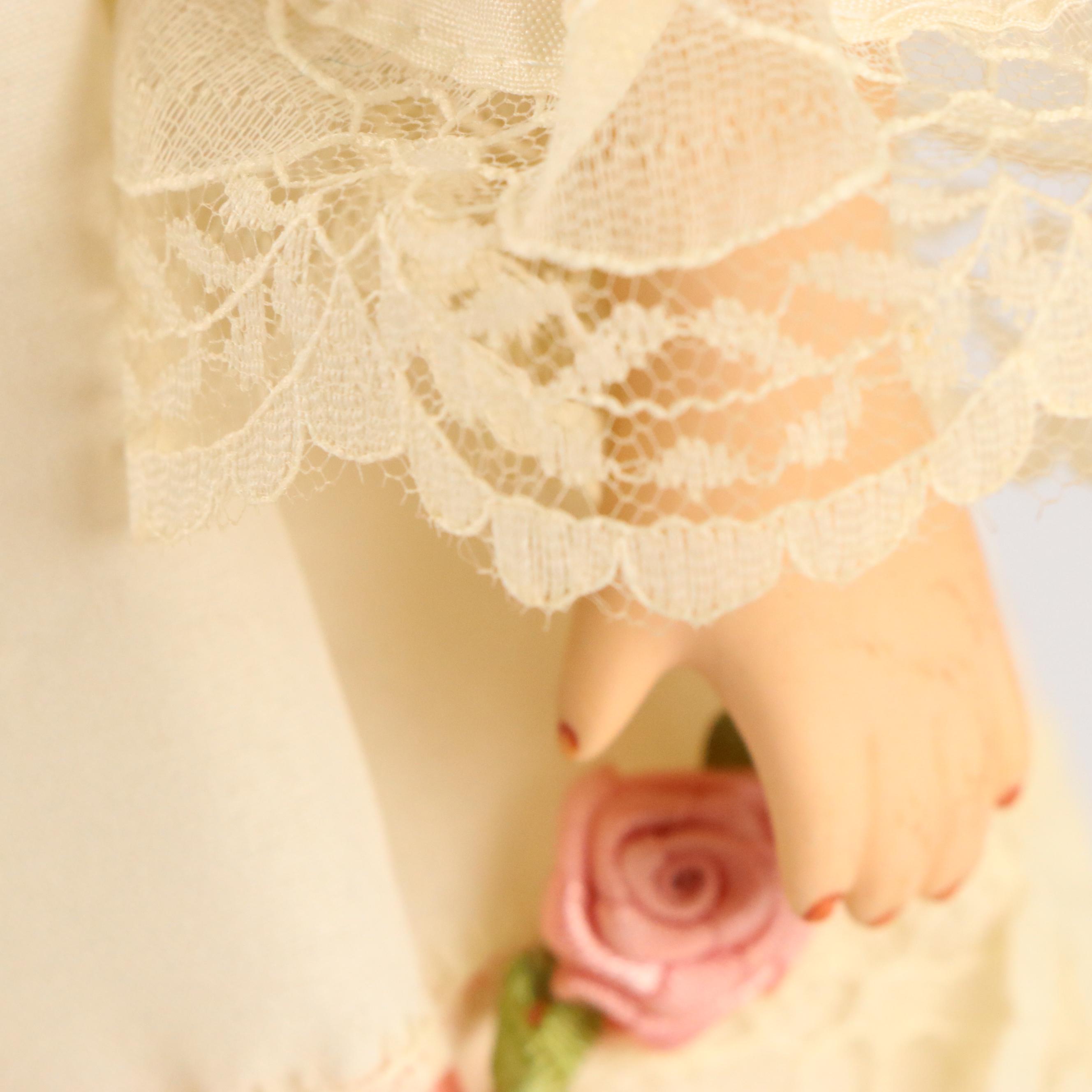 Heritage Mint Musical Porcelain Doll on Stand, 1996