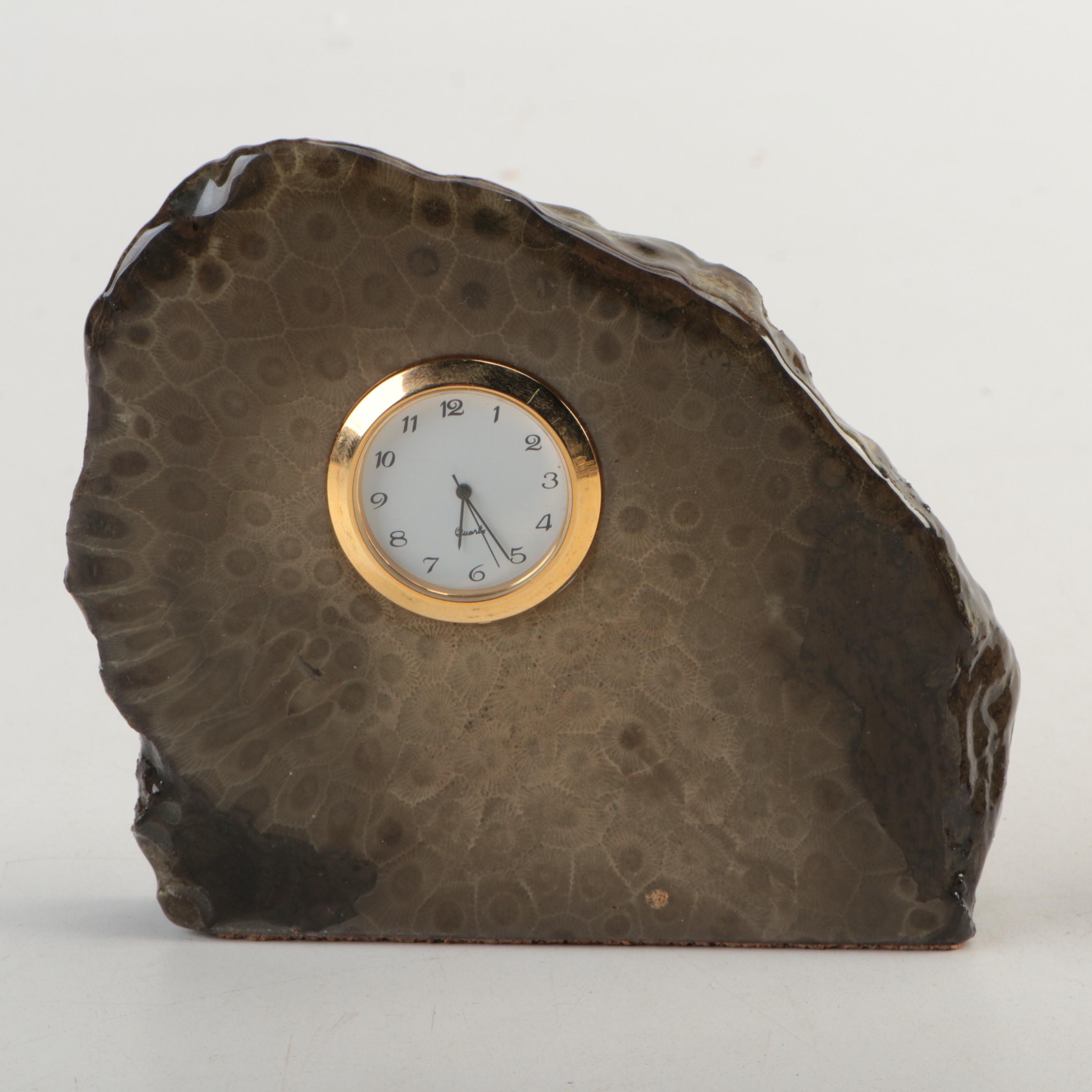 Primex Petosky Mantle Clock with Brass Clock and More