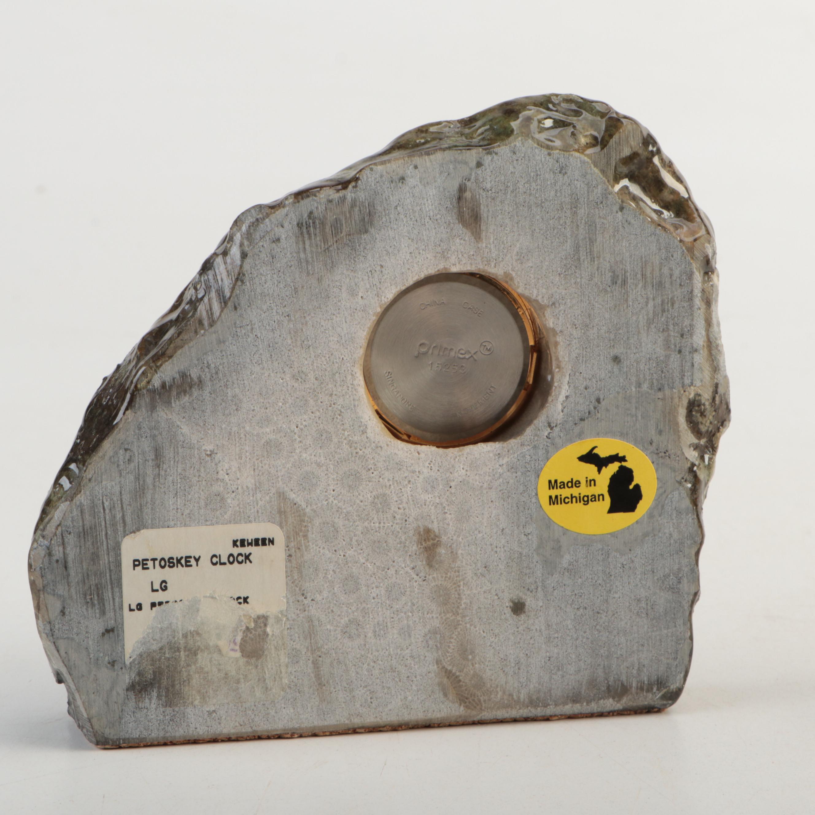 Primex Petosky Mantle Clock with Brass Clock and More