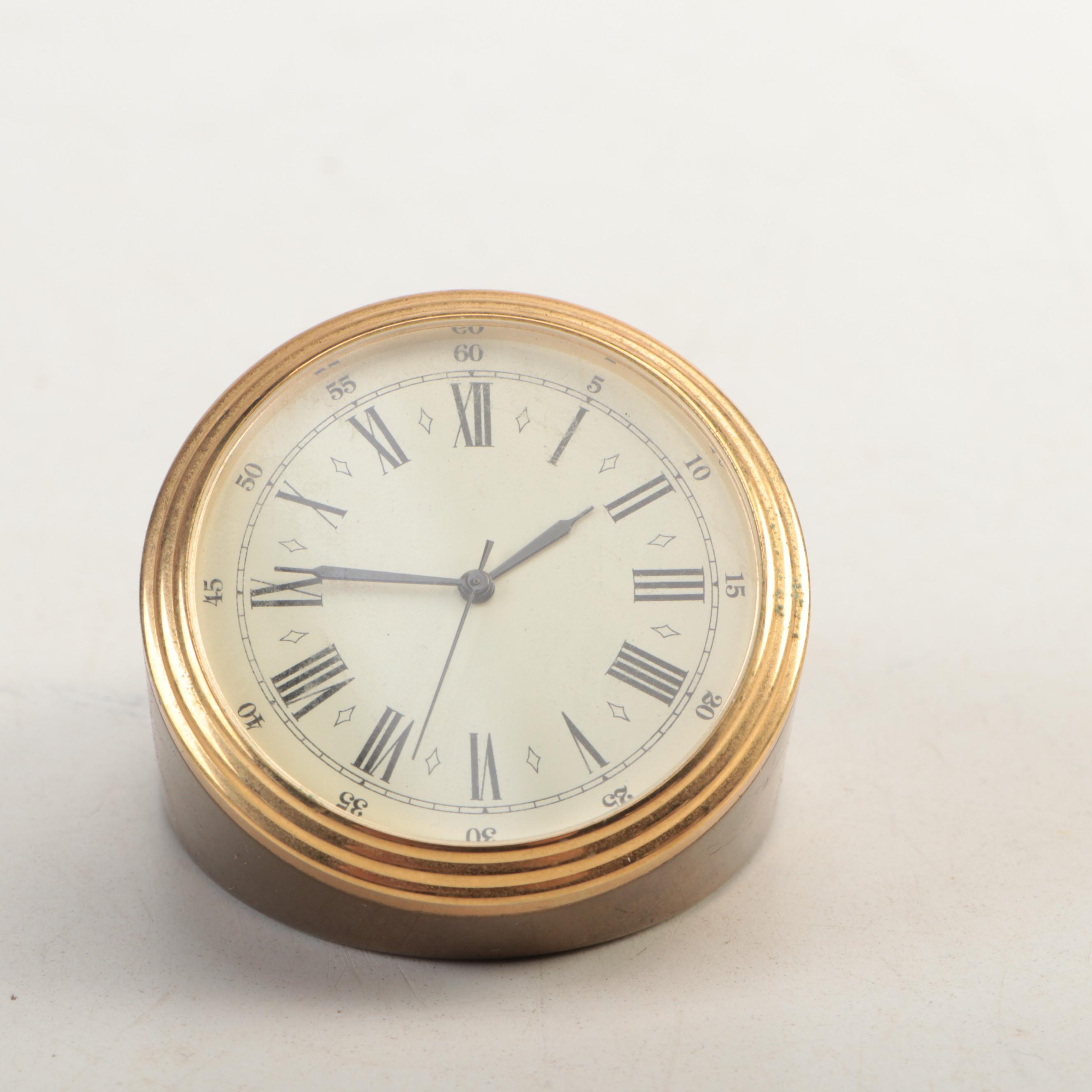Primex Petosky Mantle Clock with Brass Clock and More