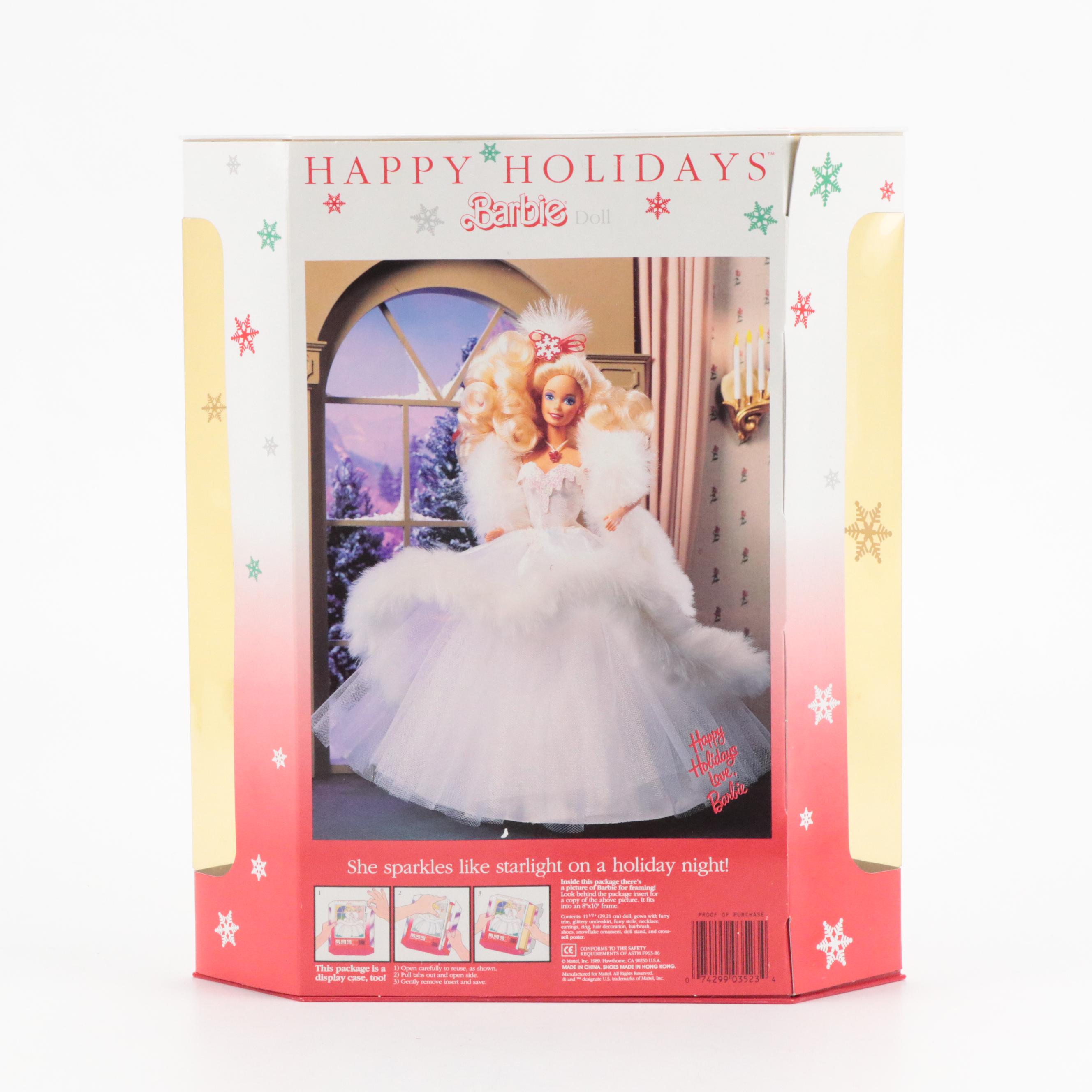 Happy Holidays Barbies Including Special Edition in Original Boxes