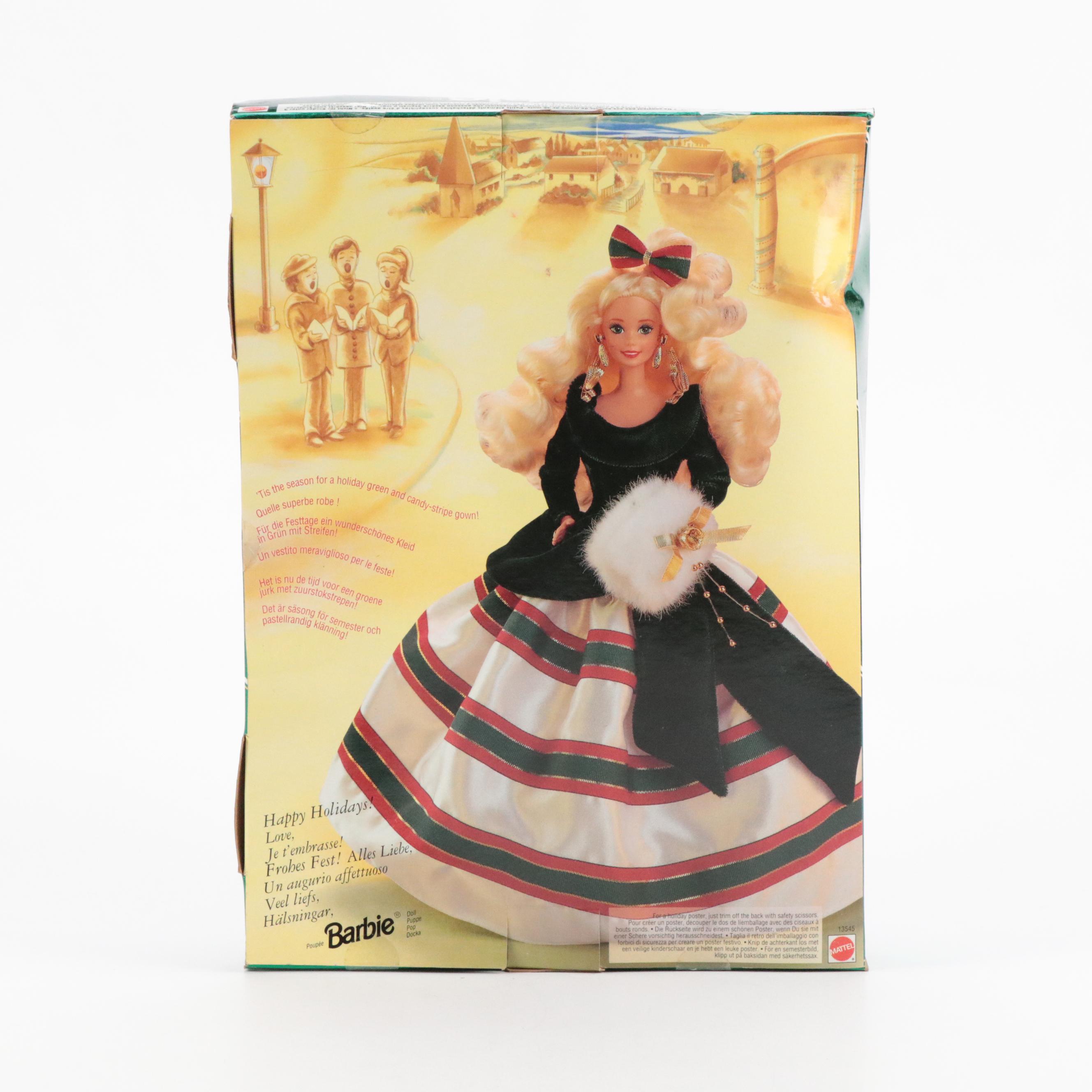 Happy Holidays Barbies Including Special Edition in Original Boxes