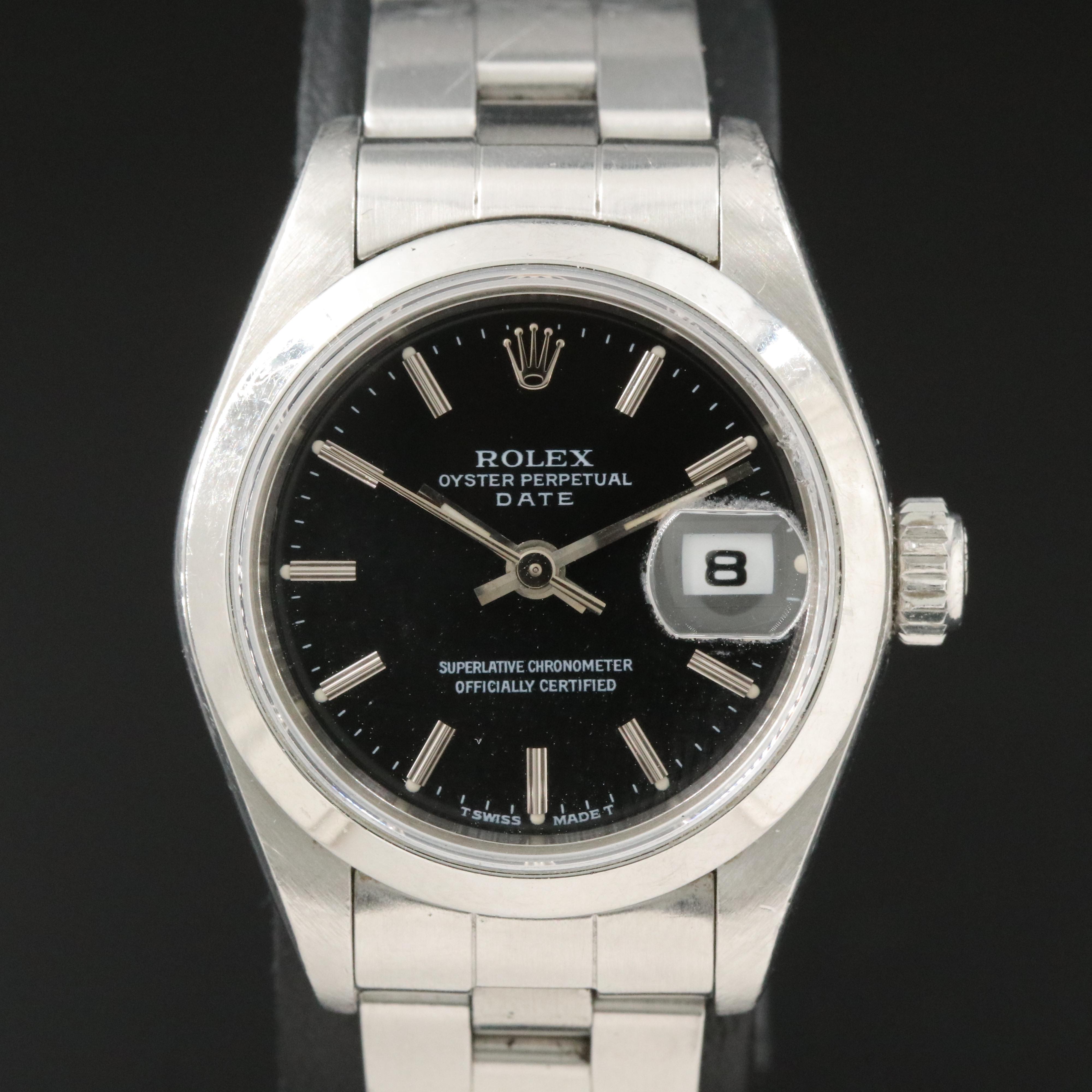 1996 Rolex Oyster Perpetual Date 69160 Watch