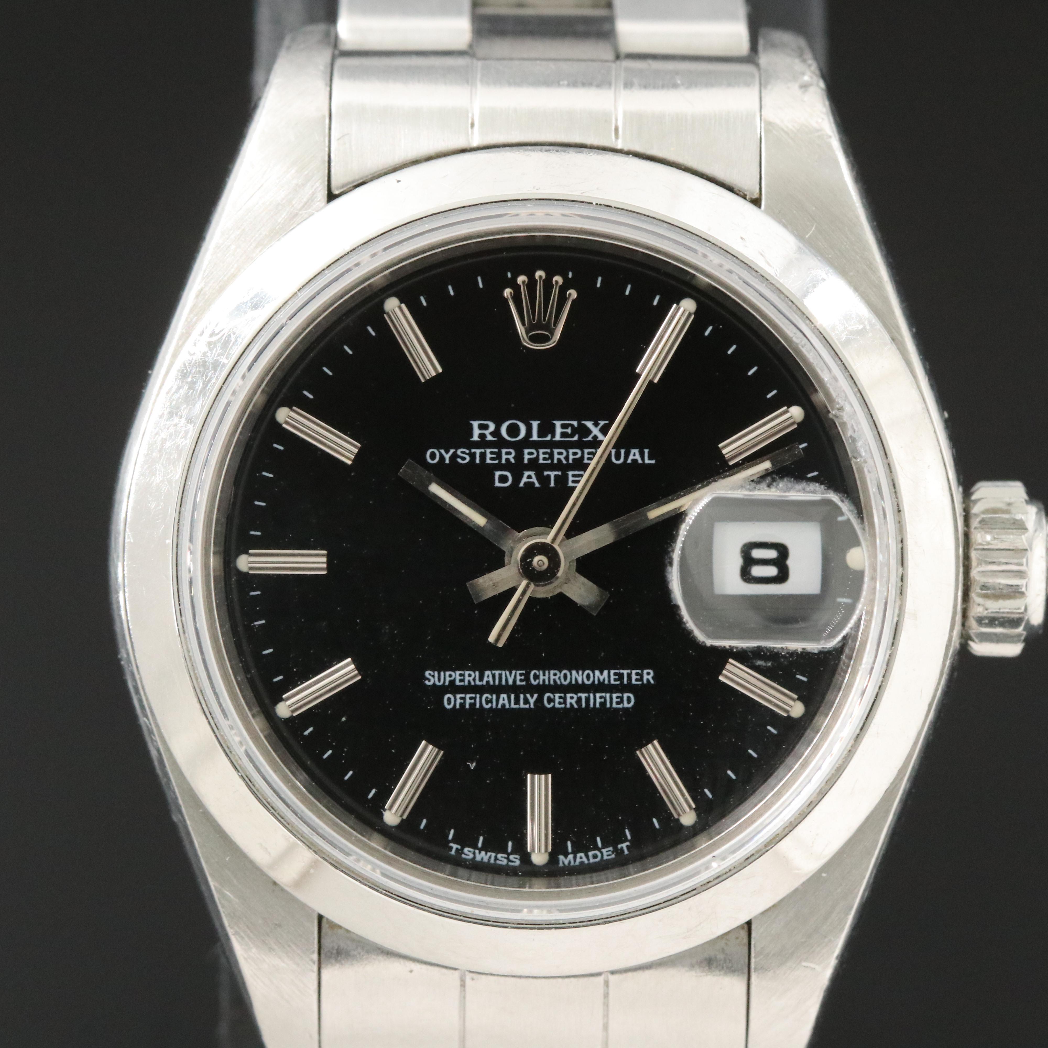 1996 Rolex Oyster Perpetual Date 69160 Watch