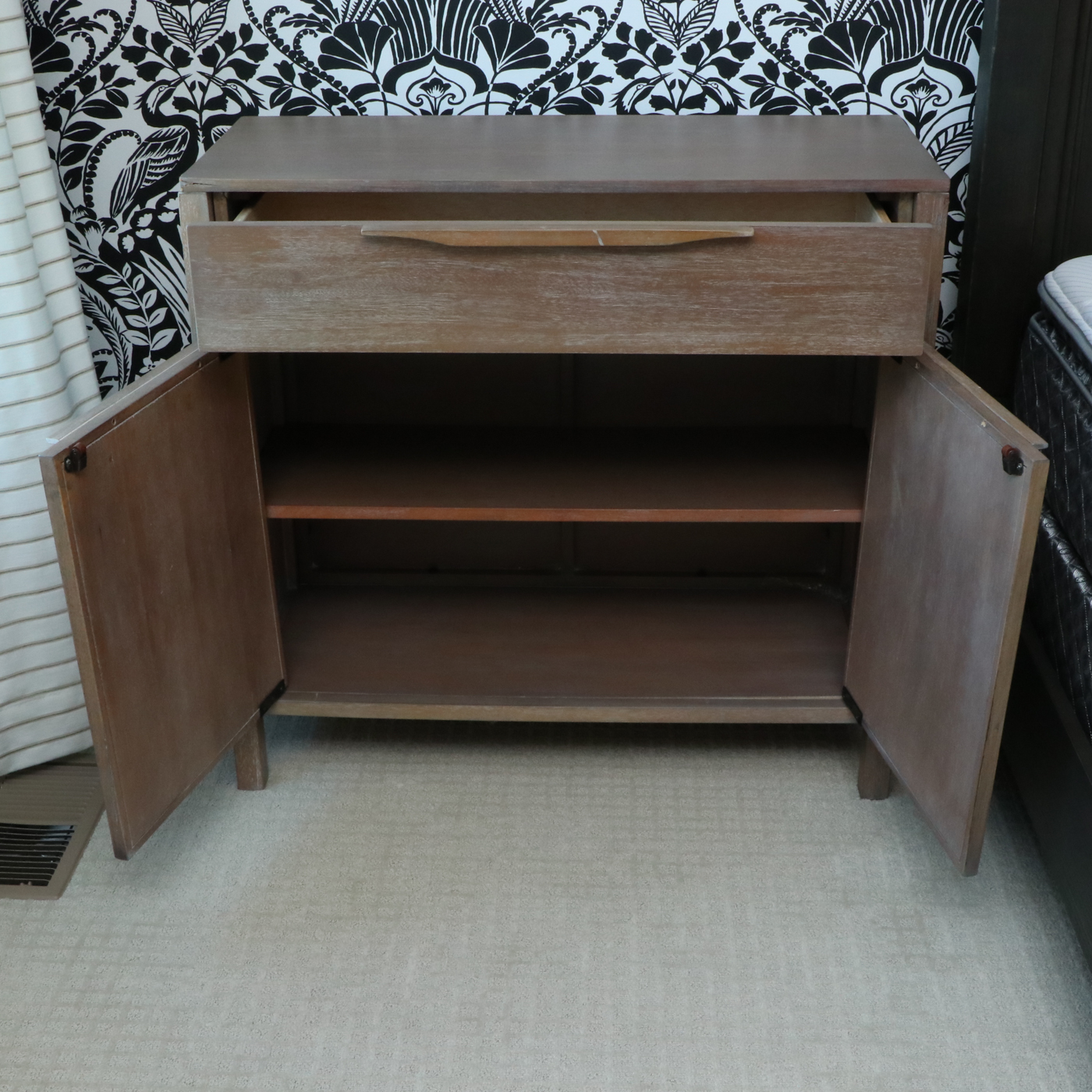 Madison Park "Palisades" Wood and Woven Accent Chest, Pair