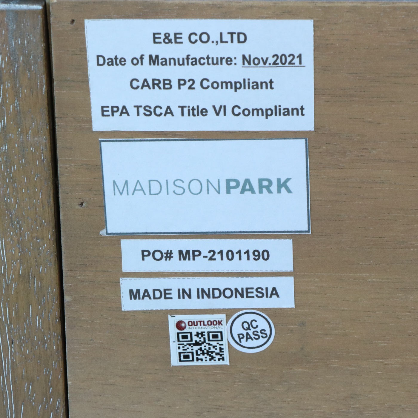 Madison Park "Palisades" Wood and Woven Accent Chest, Pair