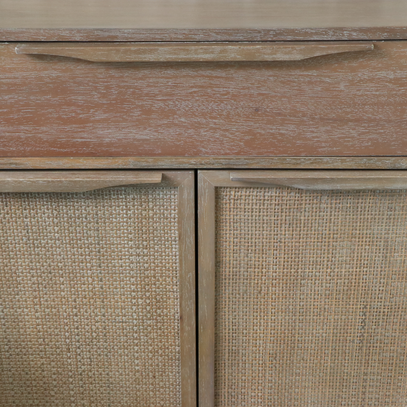 Madison Park "Palisades" Wood and Woven Accent Chest, Pair