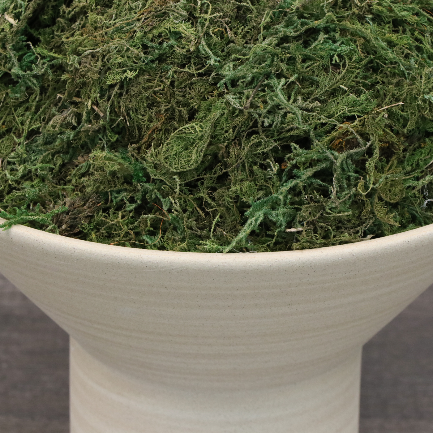 Handcrafted Stoneware Vase with Grass Plumes and Other Arrangements