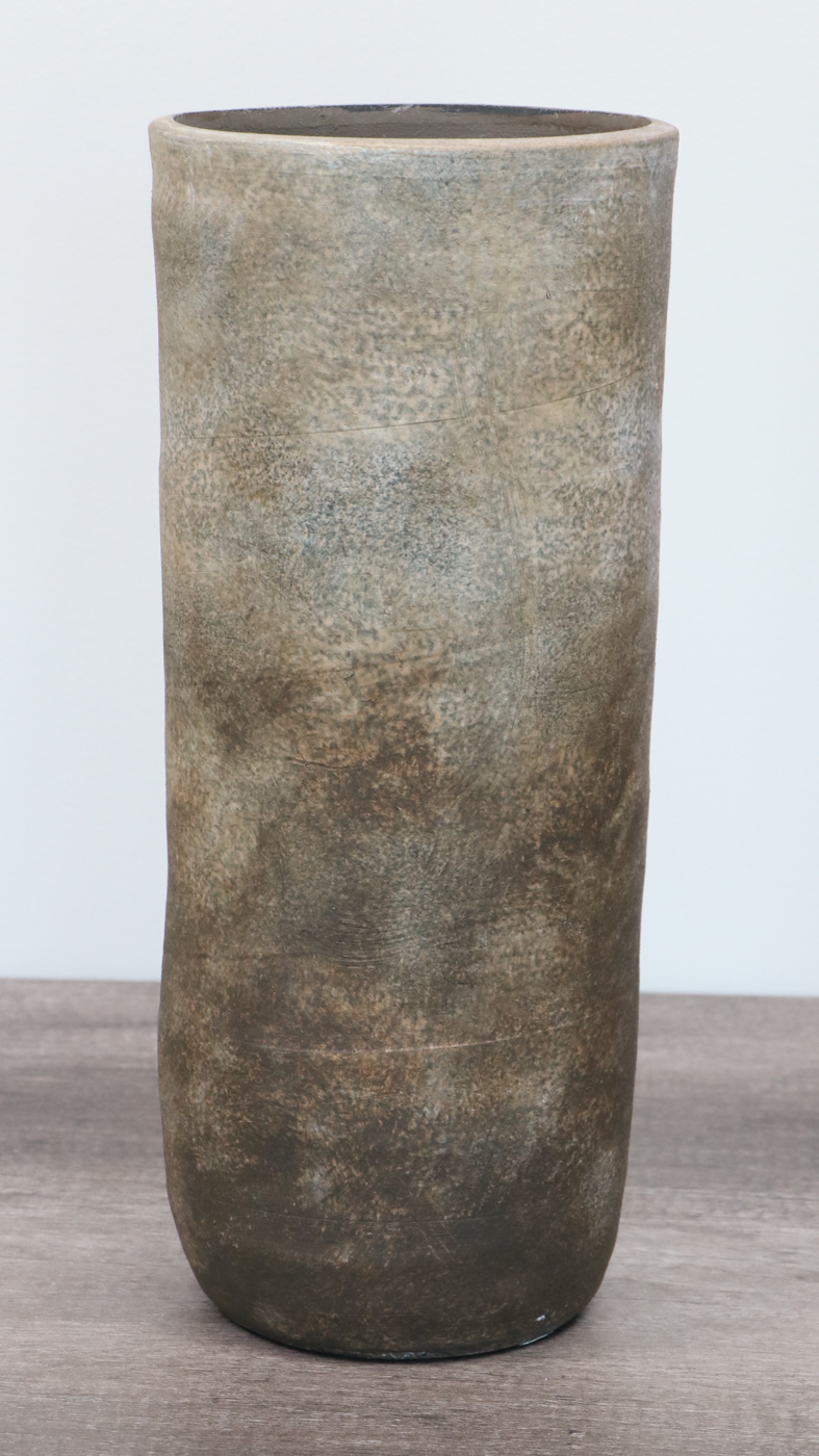 Earthenware Décor Vases and Potted Artificial Rubber Fig Plants