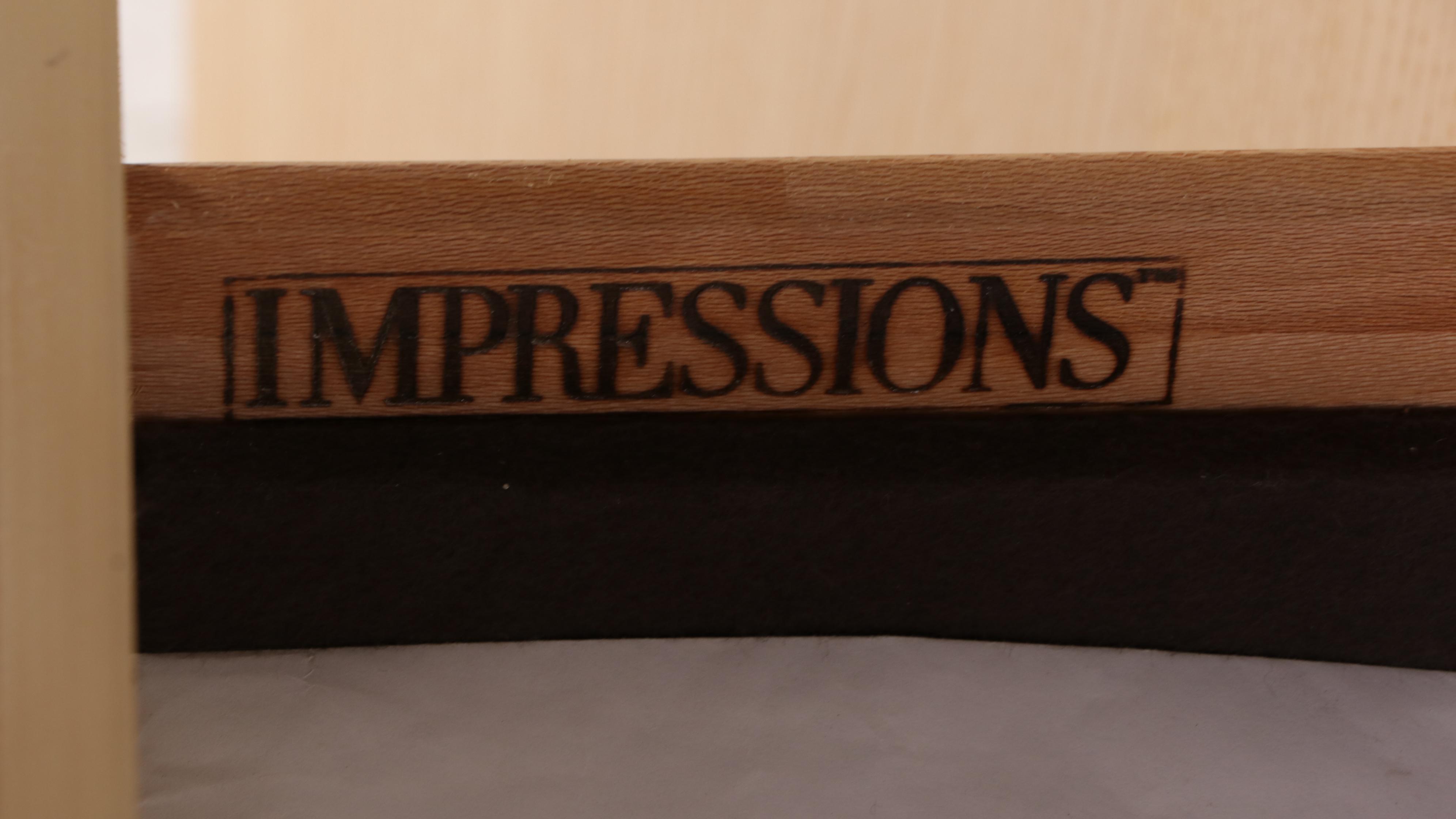 Thomasville "Impressions" Cerused Oak China Cabinet, Late 20th Century