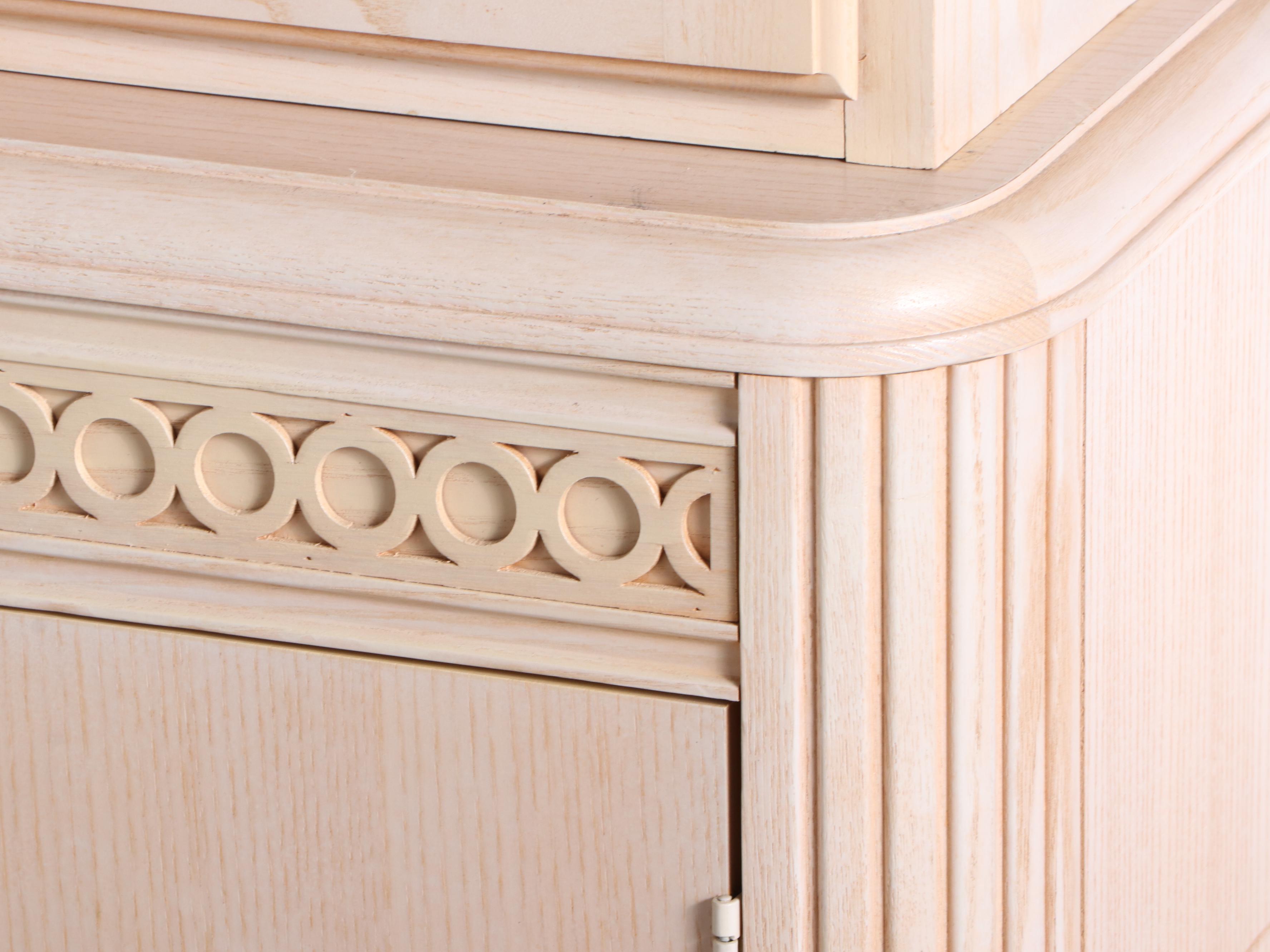 Thomasville "Impressions" Cerused Oak China Cabinet, Late 20th Century