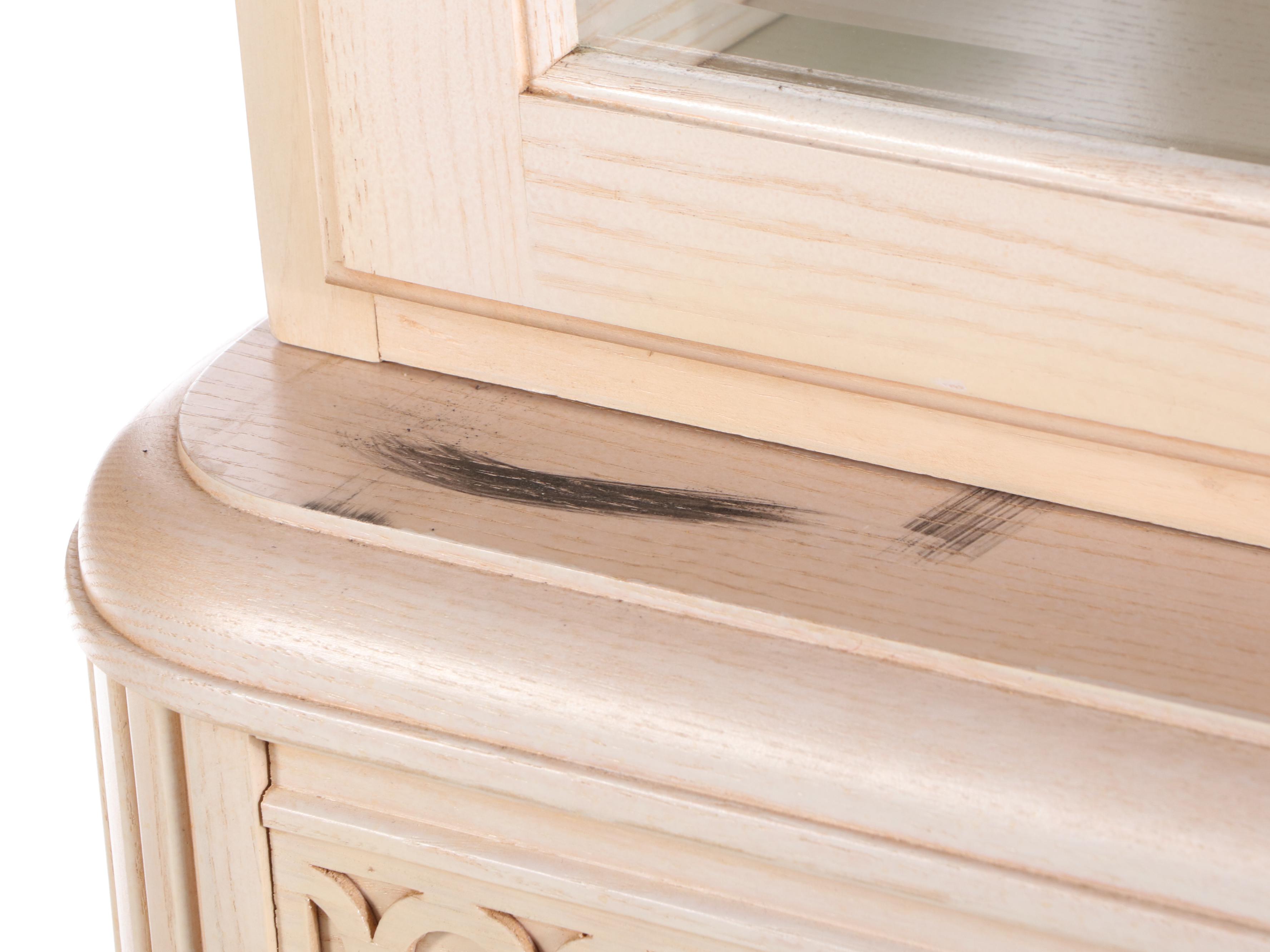 Thomasville "Impressions" Cerused Oak China Cabinet, Late 20th Century