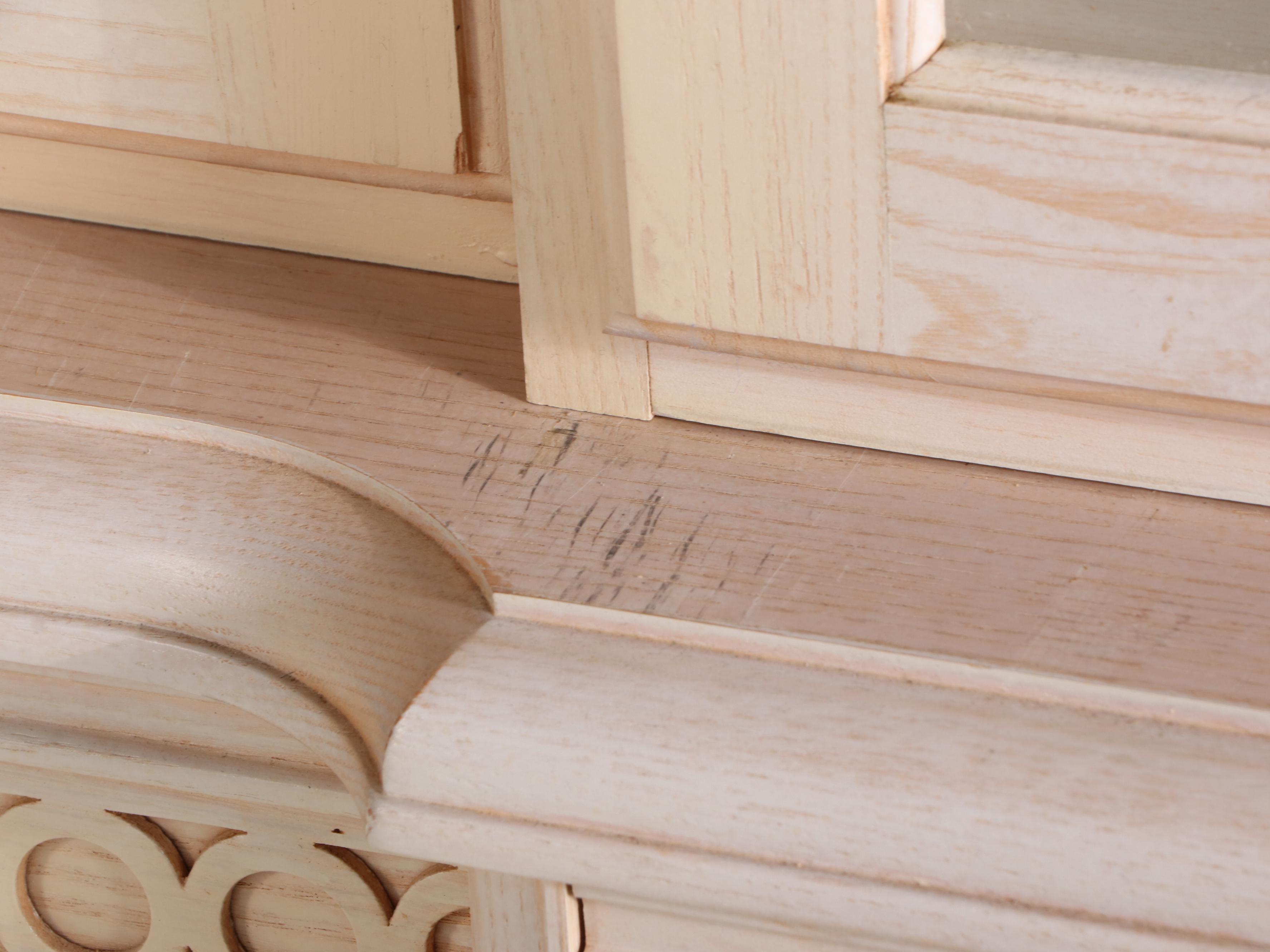 Thomasville "Impressions" Cerused Oak China Cabinet, Late 20th Century