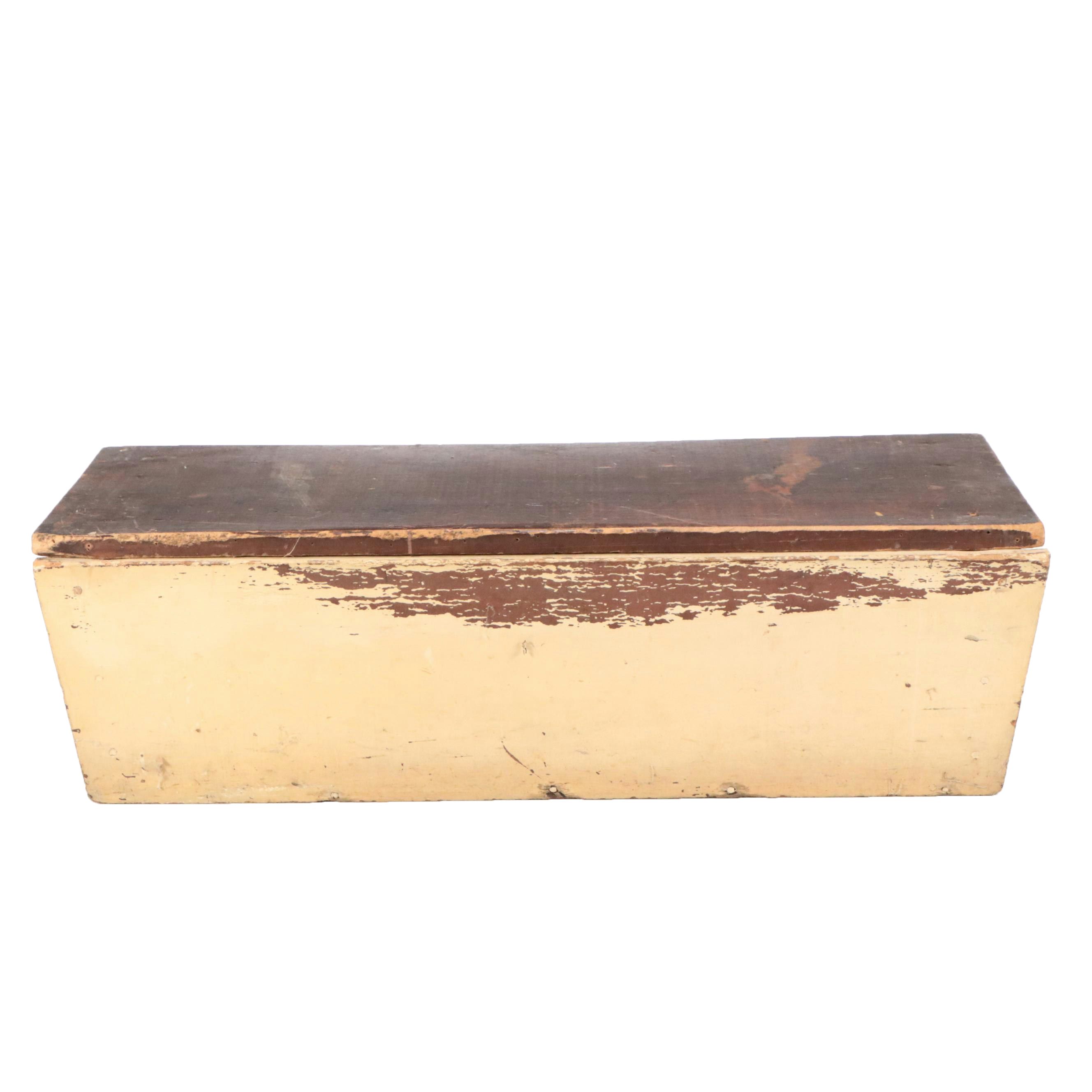 Primitive Painted Wood Dough Box, Late 19th/Early 20th Century