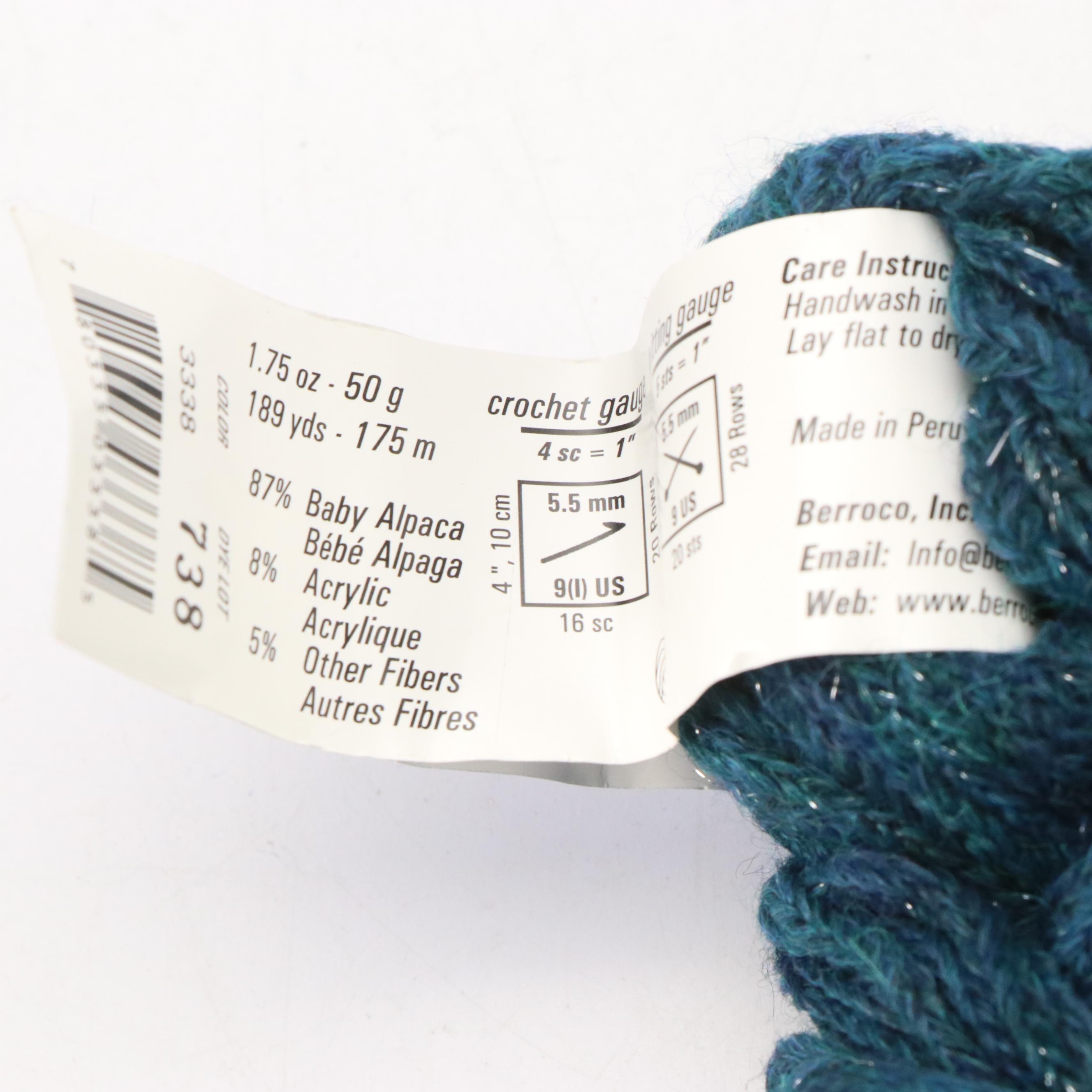 Valley Yarns Alpaca Blend, Glisten Kollage Yarns, Flicker Berroco Yarns, More