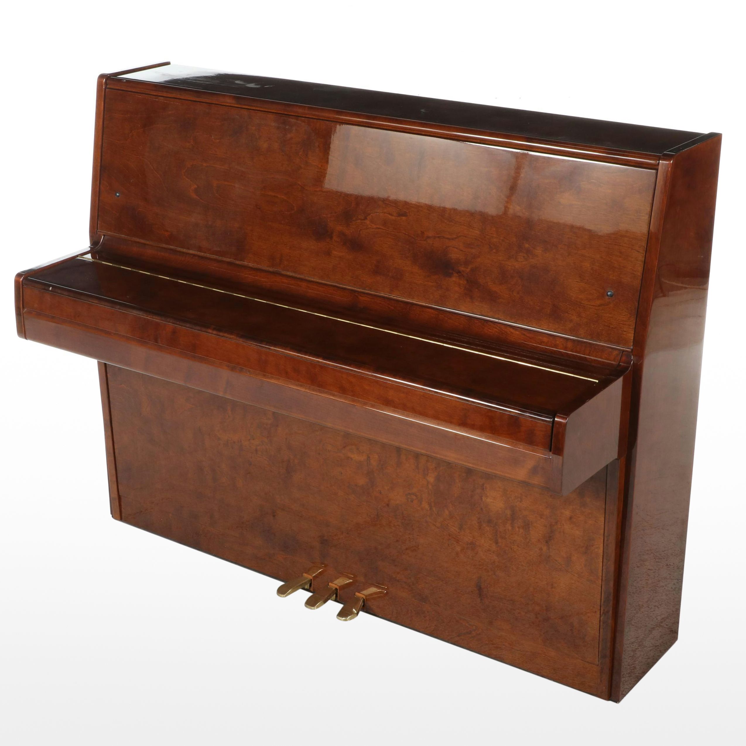 Tokai High Gloss Mahogany Burl Wood Upright Piano, 1984