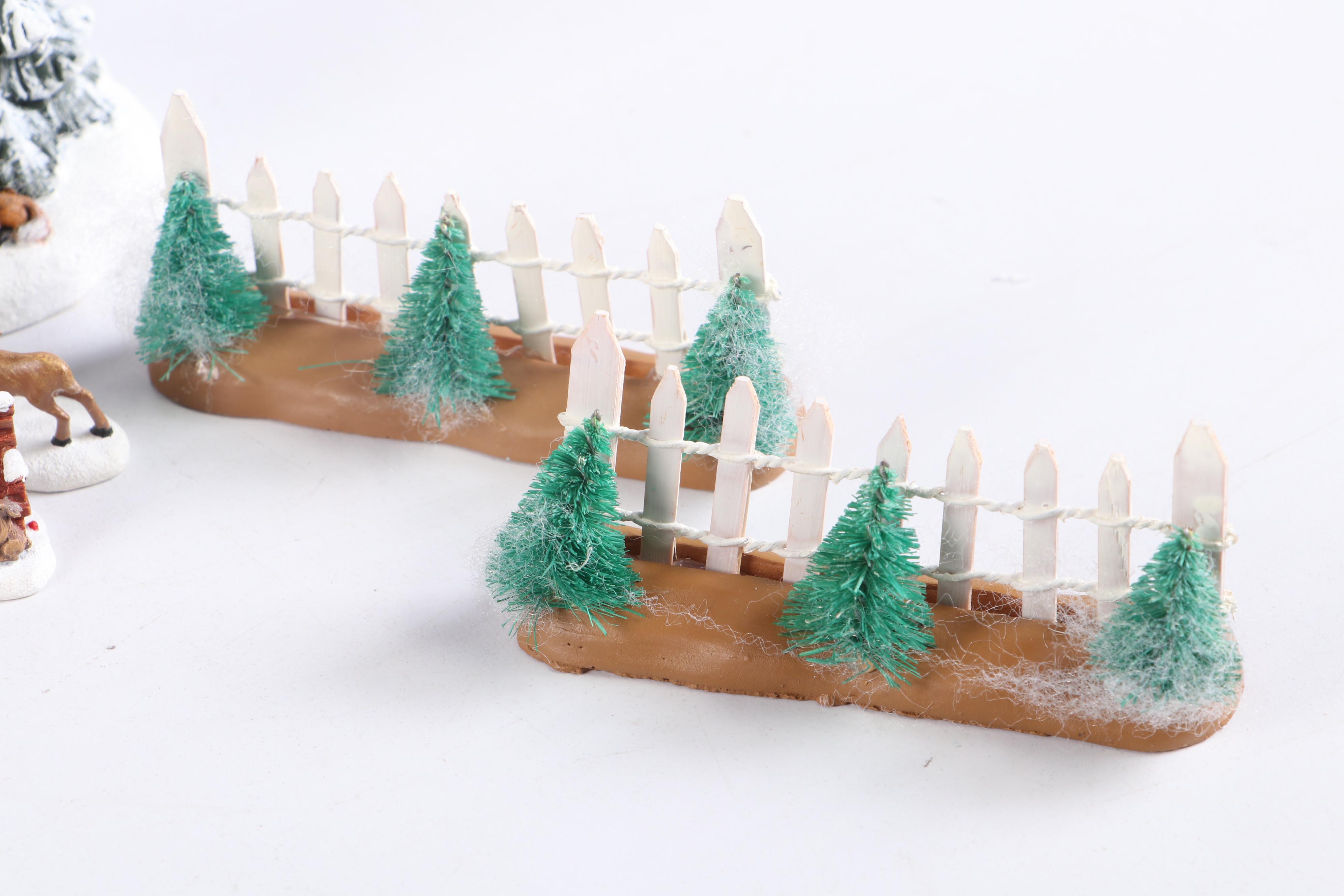 Thomas Kinkade's Village "Skating at the Pond" and More Christmas Village Décor