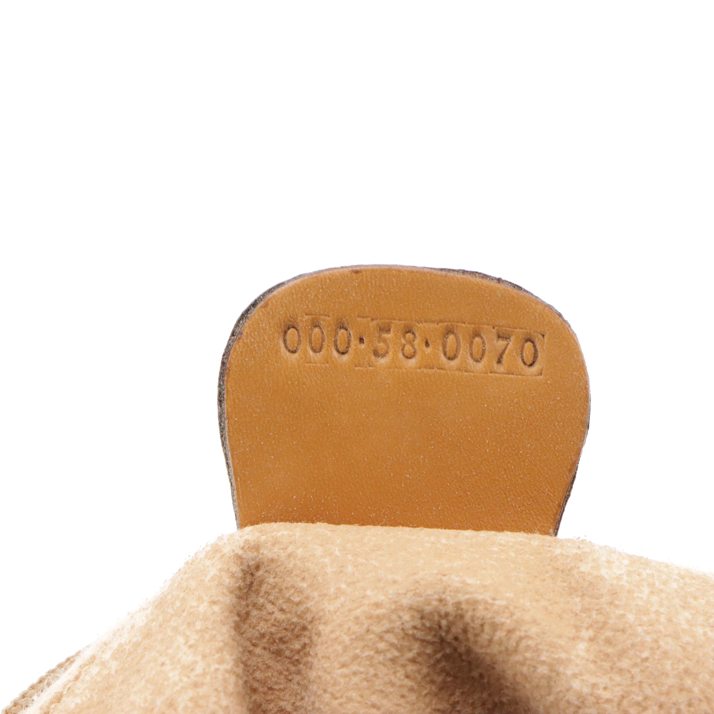 Gucci Boston Bag in Micro GG Canvas and Brown Leather