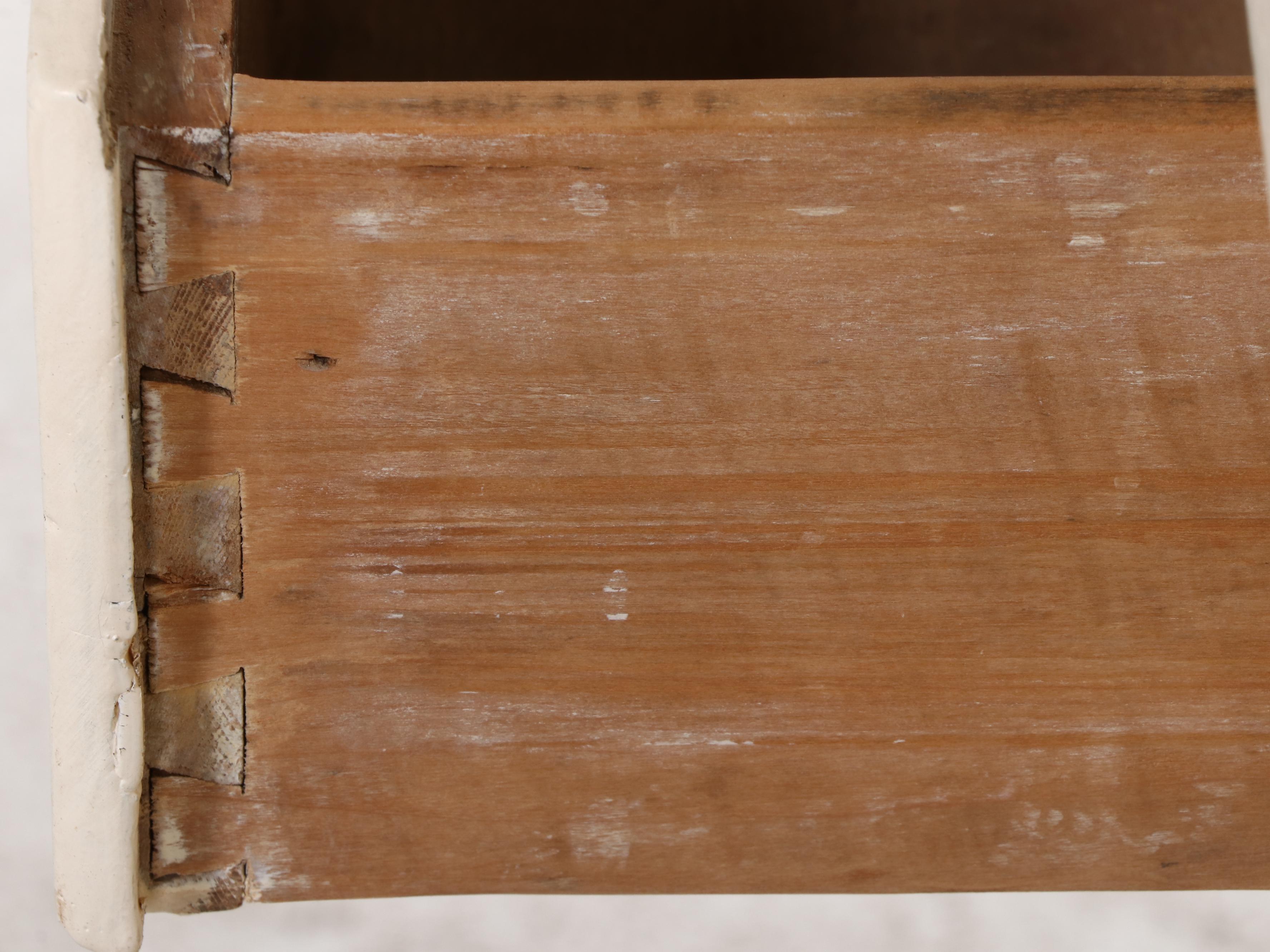Late Victorian White-Painted Display Cabinet, circa 1900