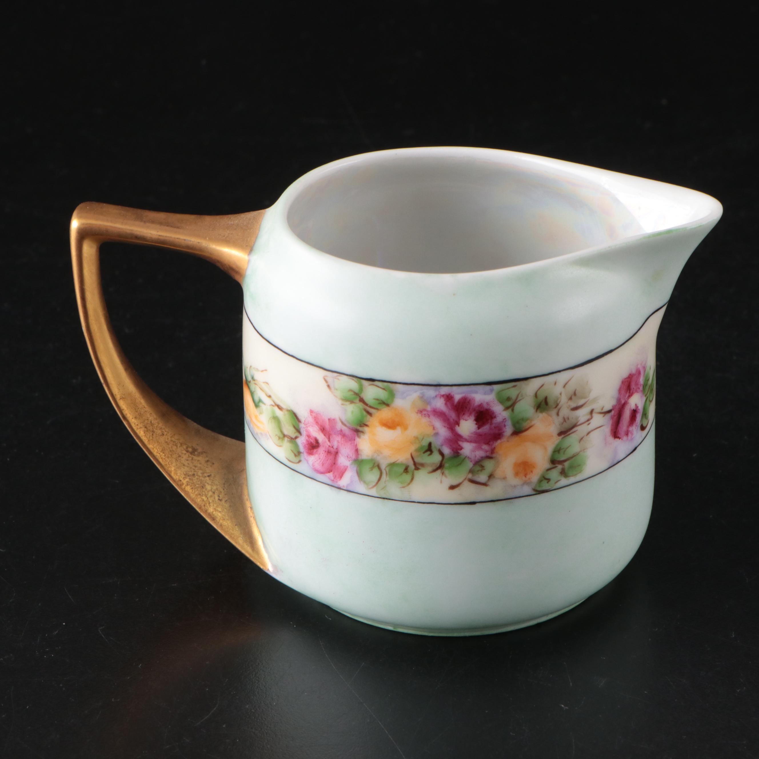 Rosenthal Porcelain Art Deco Style Hobbyist Hand-Painted Tea Set