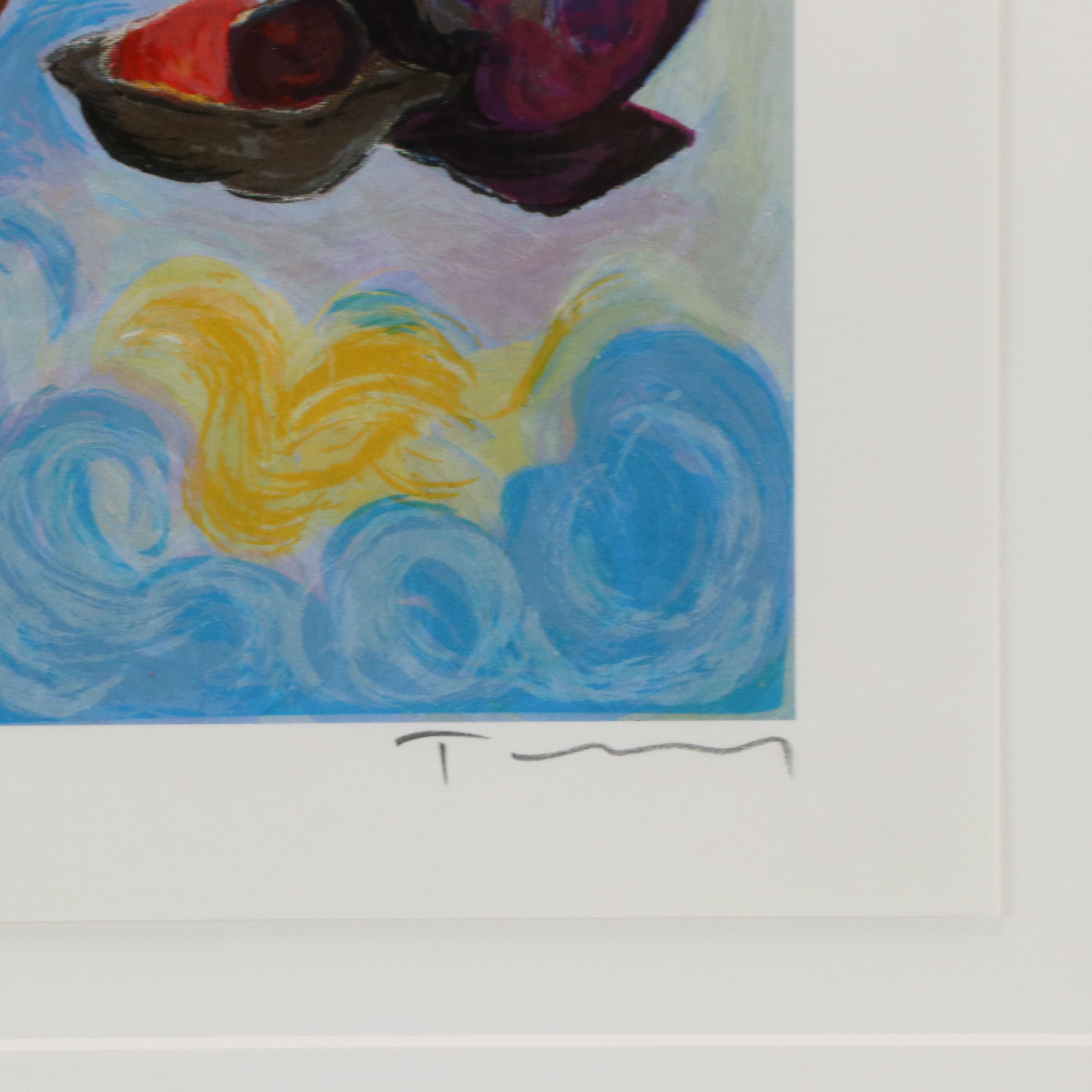 Itzak Tarkay Seriolithograph "Peaceful Moments II," HC Edition 45/45