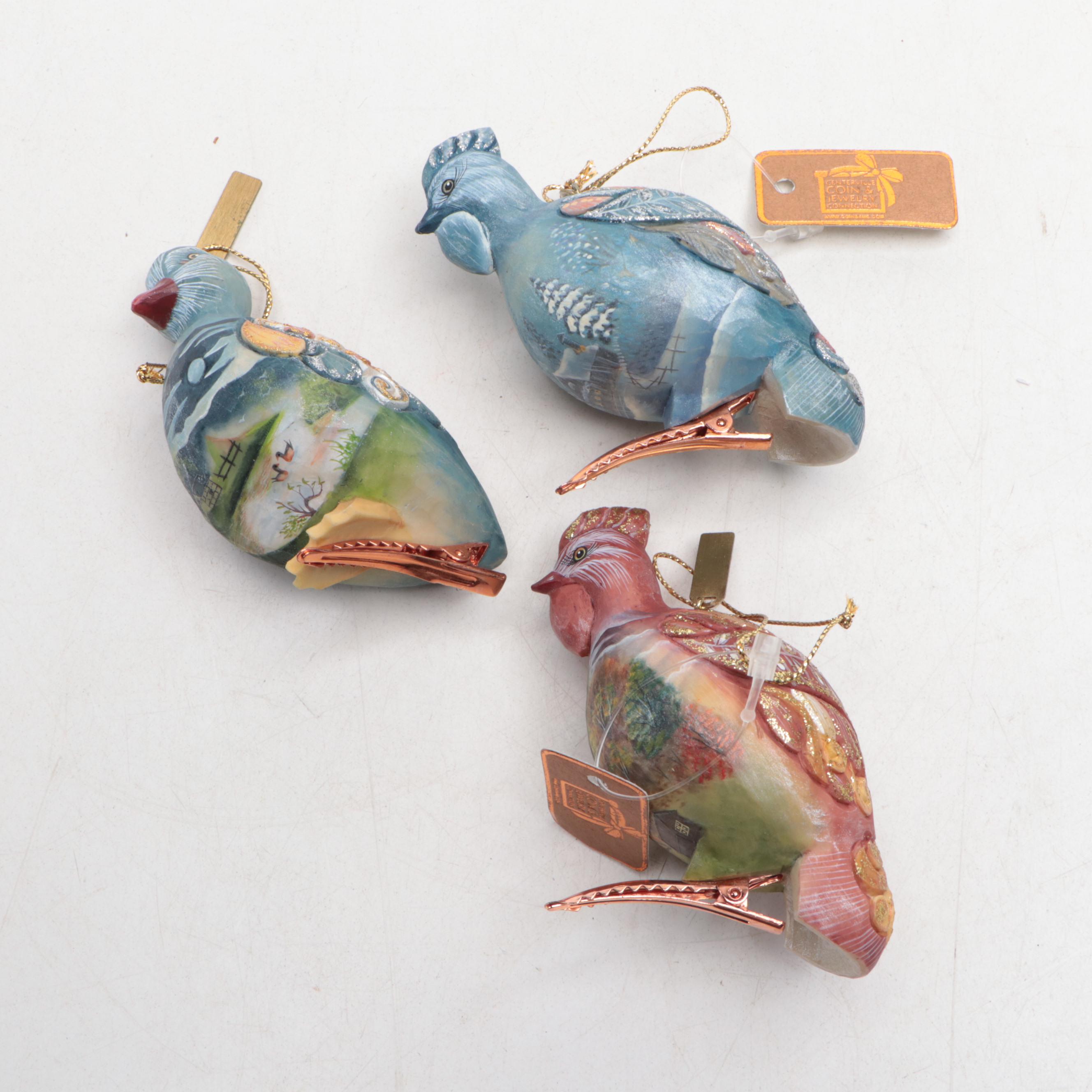 G.DeBrekht Resin Christmas Goose Series with Other Figurines and Ornaments