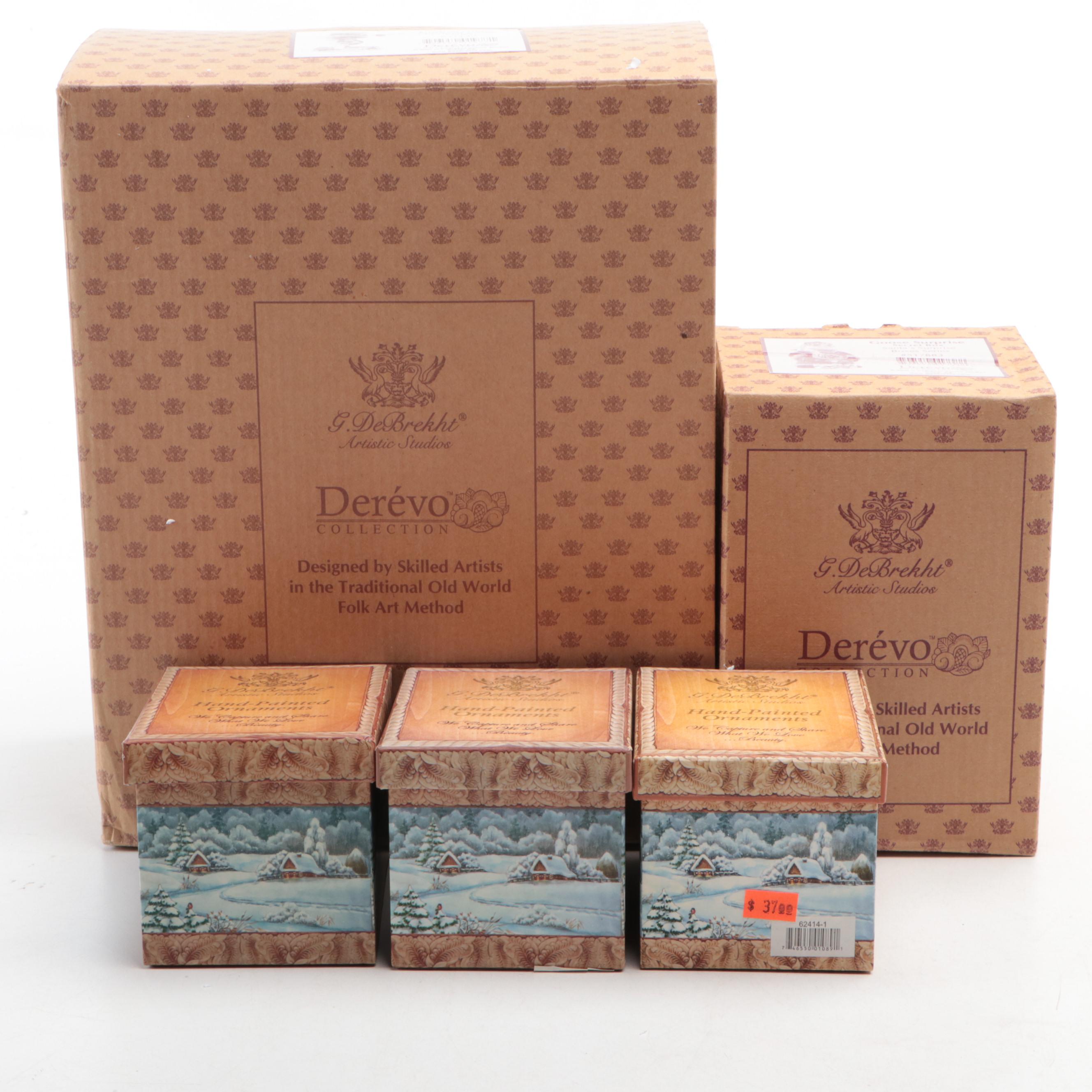 G.DeBrekht Resin Christmas Goose Series with Other Figurines and Ornaments