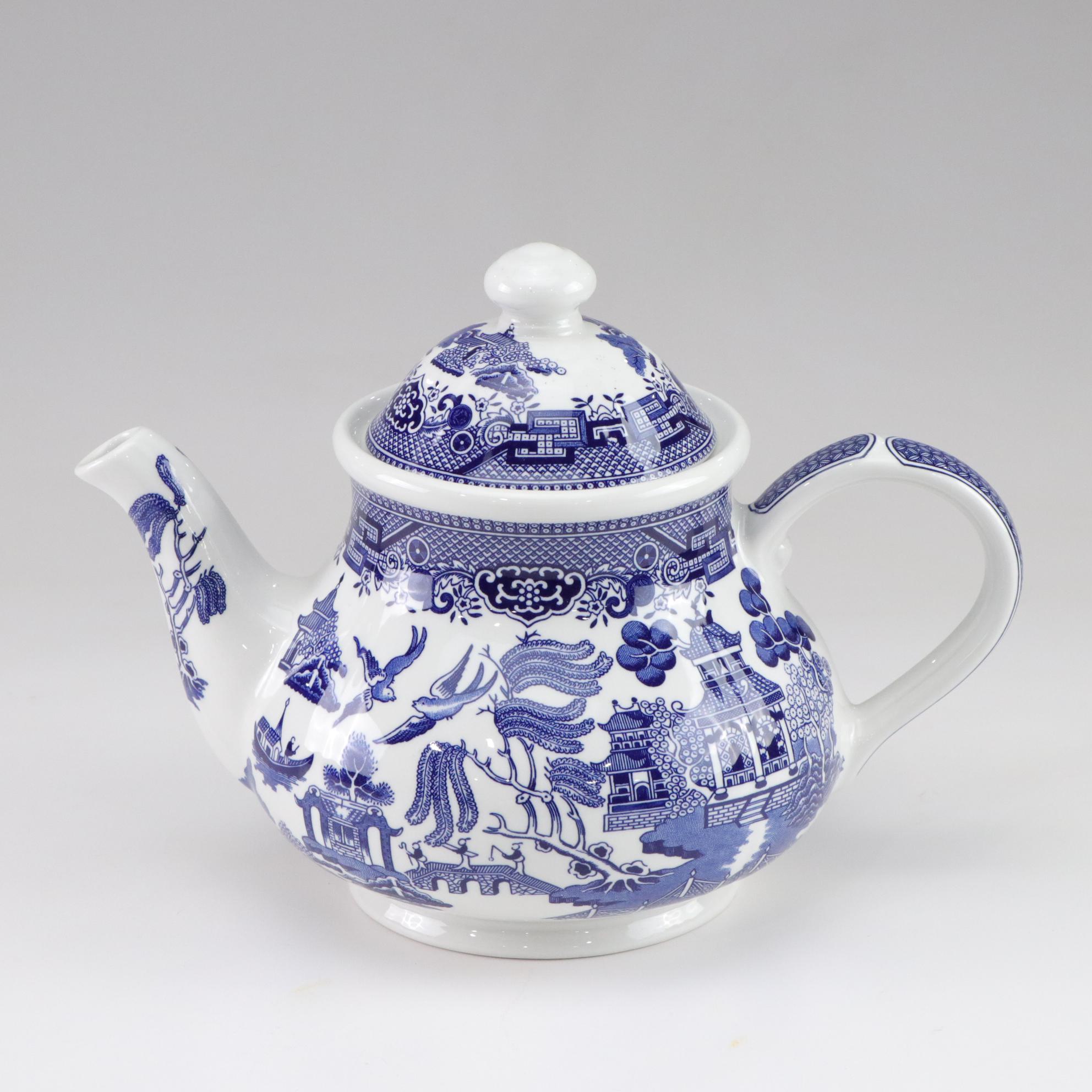 Churchill "Blue Willow" Ceramic Tea Set