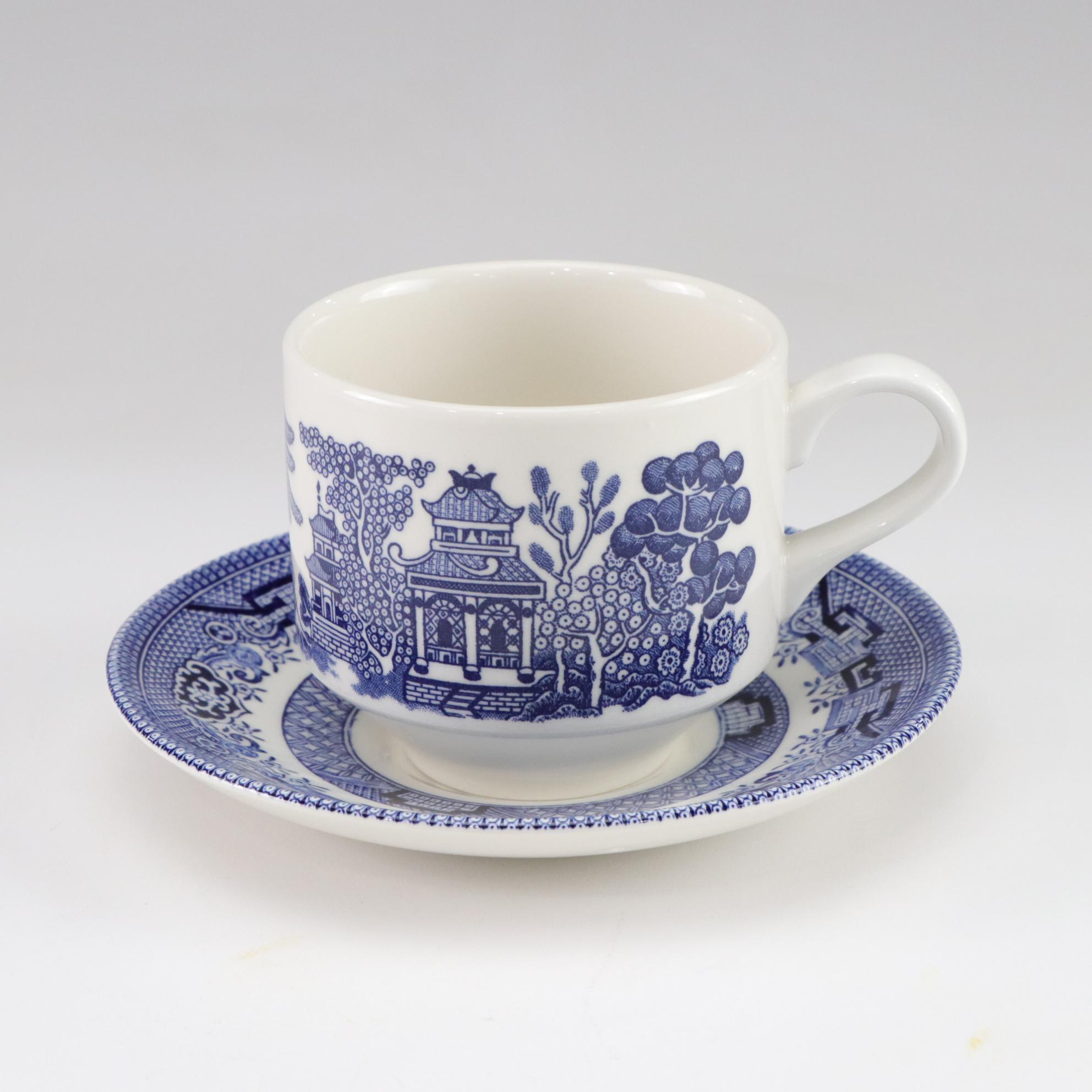 Churchill "Blue Willow" Ceramic Tea Set