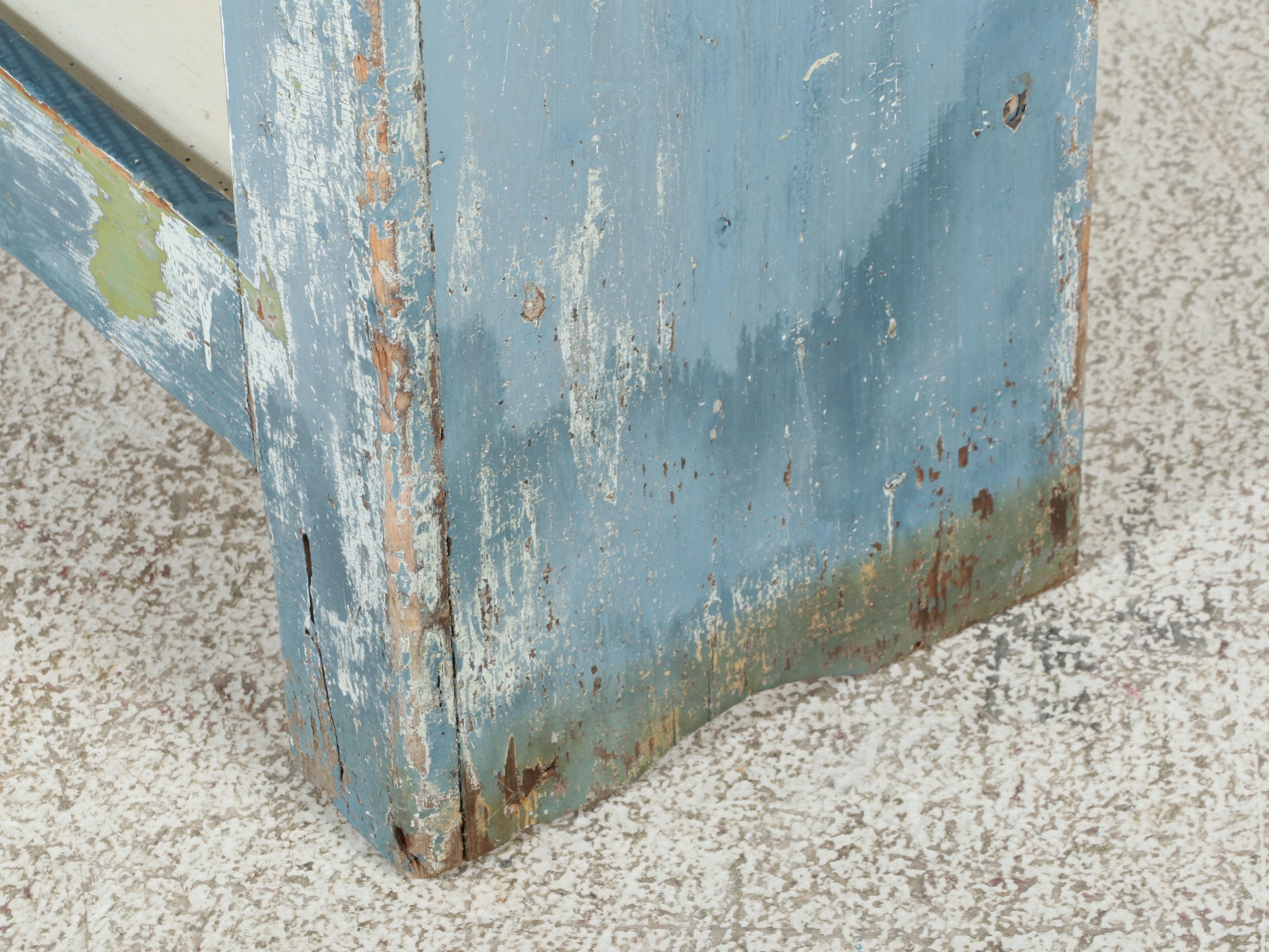 American Primitive Paint-Decorated Cupboard, 19th Century