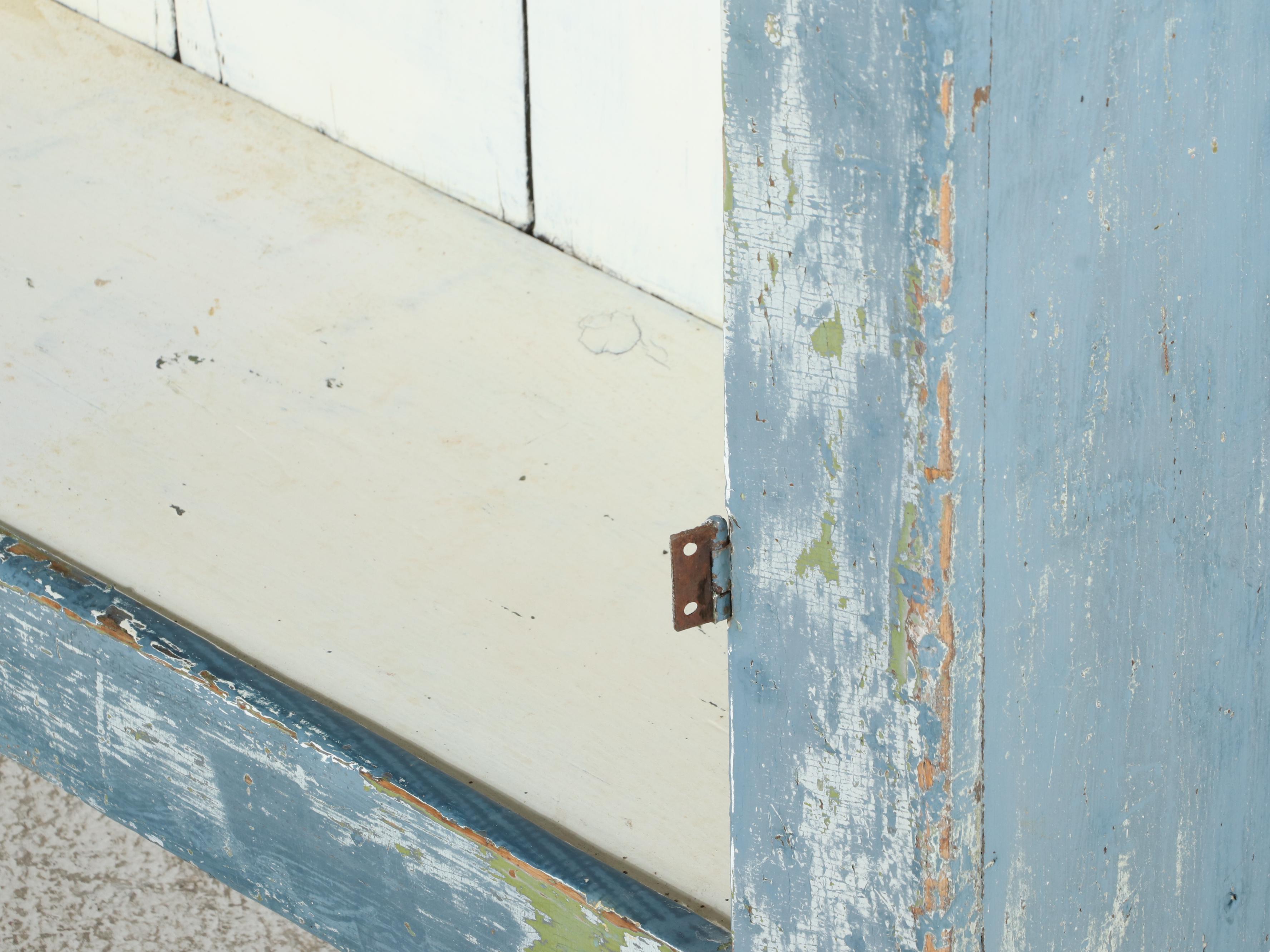 American Primitive Paint-Decorated Cupboard, 19th Century